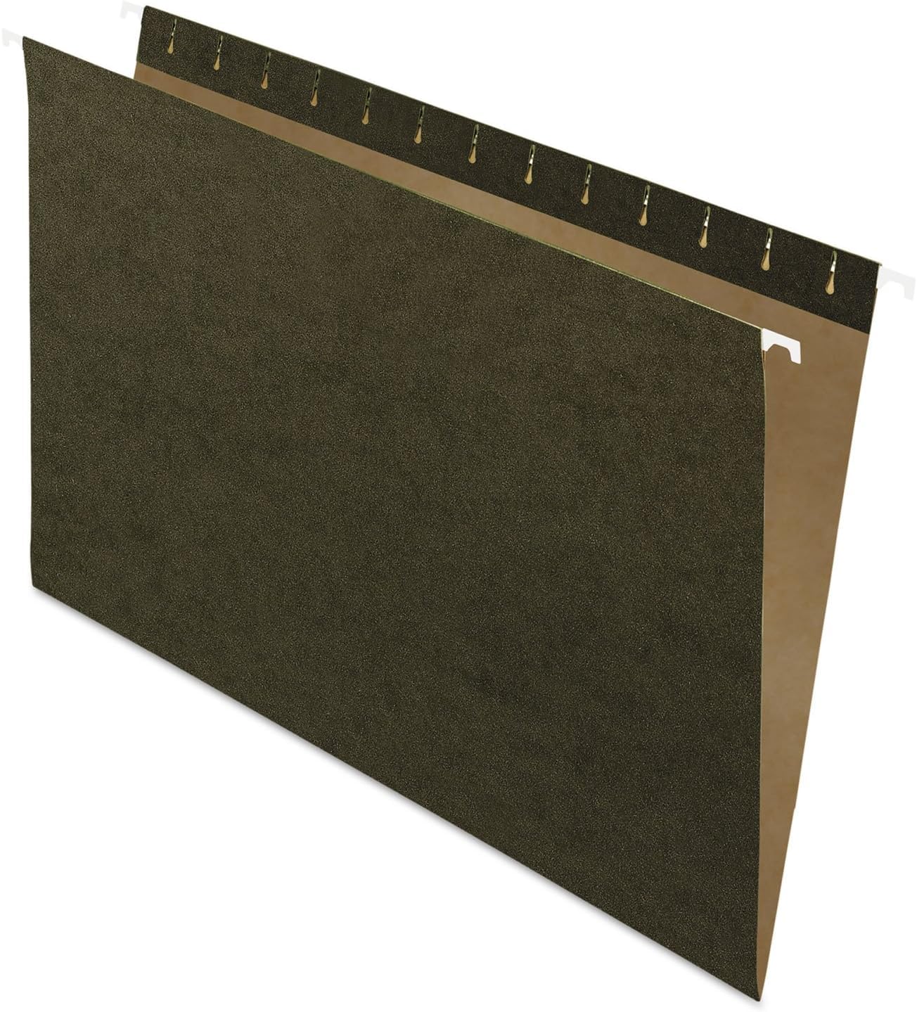 Pendaflex Hanging File Folders, Legal Size, Standard Green, 25/Box, Smooth Glide Rods, Recycled Paper, Light Interior, Durable Organization for Office or Home Filing Systems