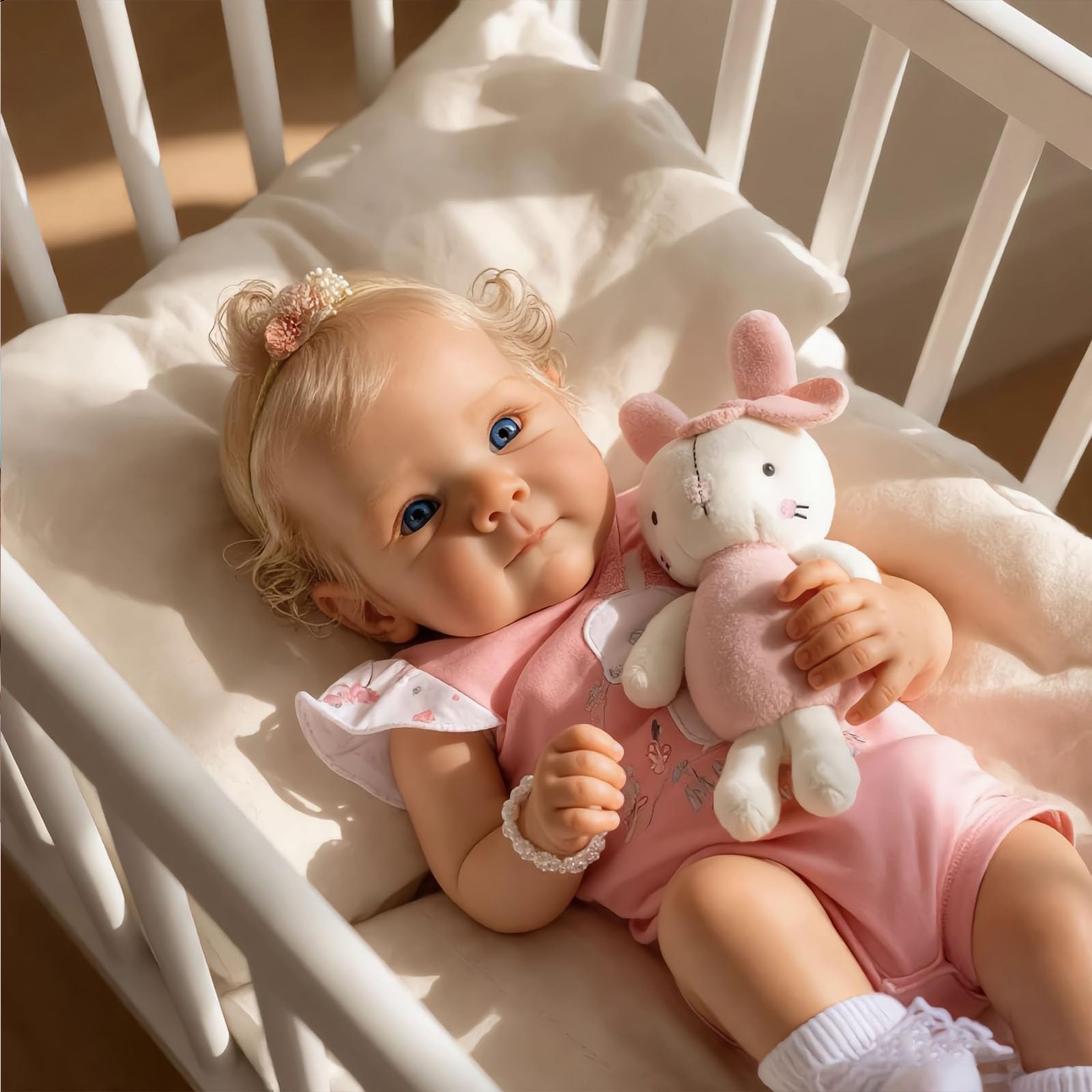 Bambola neonata Realistic 20 pollici (50 cm) – Realizzata a mano in morbido e vinile – Bambola neonata Realistic realistica – Bambola Realistic per neonati – Bambina – Giocattolo per neonati