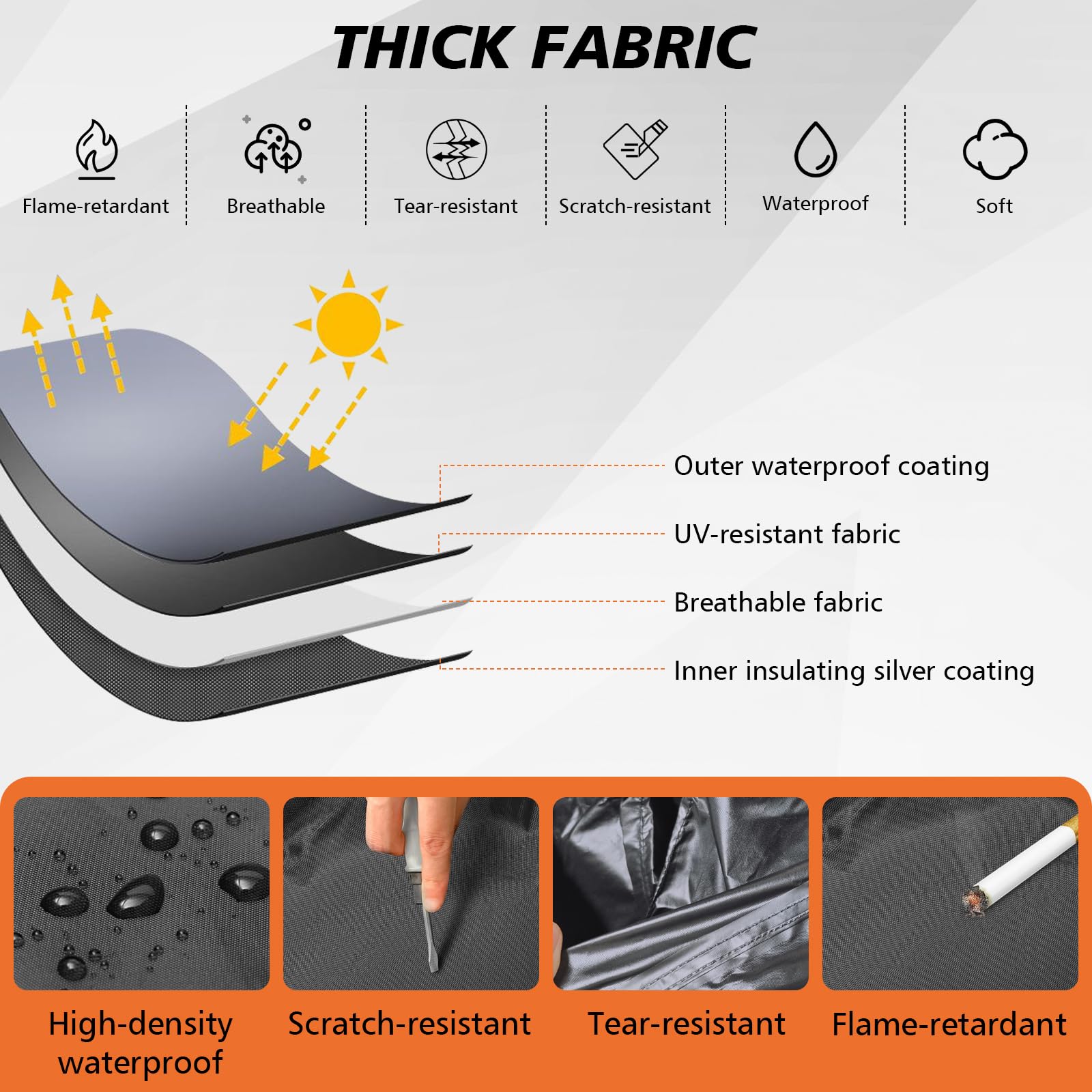 Car Cover for Mitsubishi Outlander Cover for Outlander Custom Fit Outlander Cover 2005-2025 Cover Waterproof All Weather with — view 6