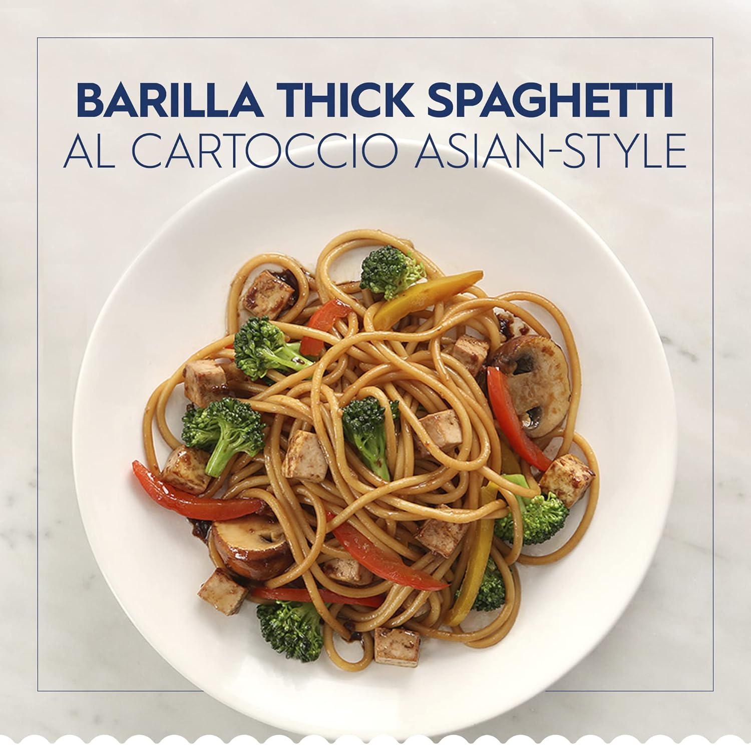 Barilla Thick Spaghetti Pasta, 16 oz. Box (Pack of 20) - Non-GMO, Made with Durum Wheat Semolina - Kosher Certified