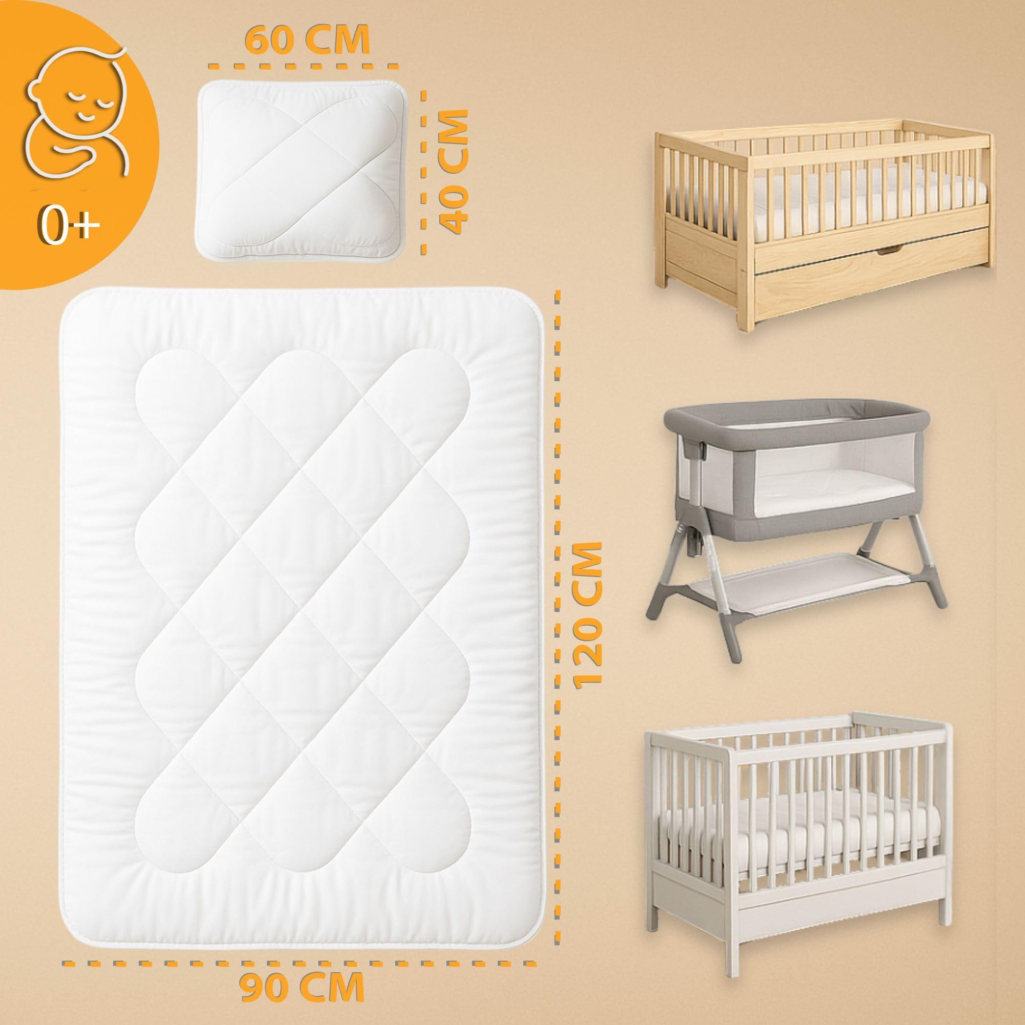 LETTINO - BEBE MOKEE BIANCO CON MATERASSO - ECOLOGICO E TRANSFORMABILE - Dimensioni 120X60 - Foto 12