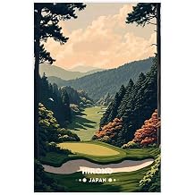 QZFNCOYU Hirono Golf Club Canvas Poster Bedroom Decor Landscape Office Room Decor Gift 12x18inch30x45cm