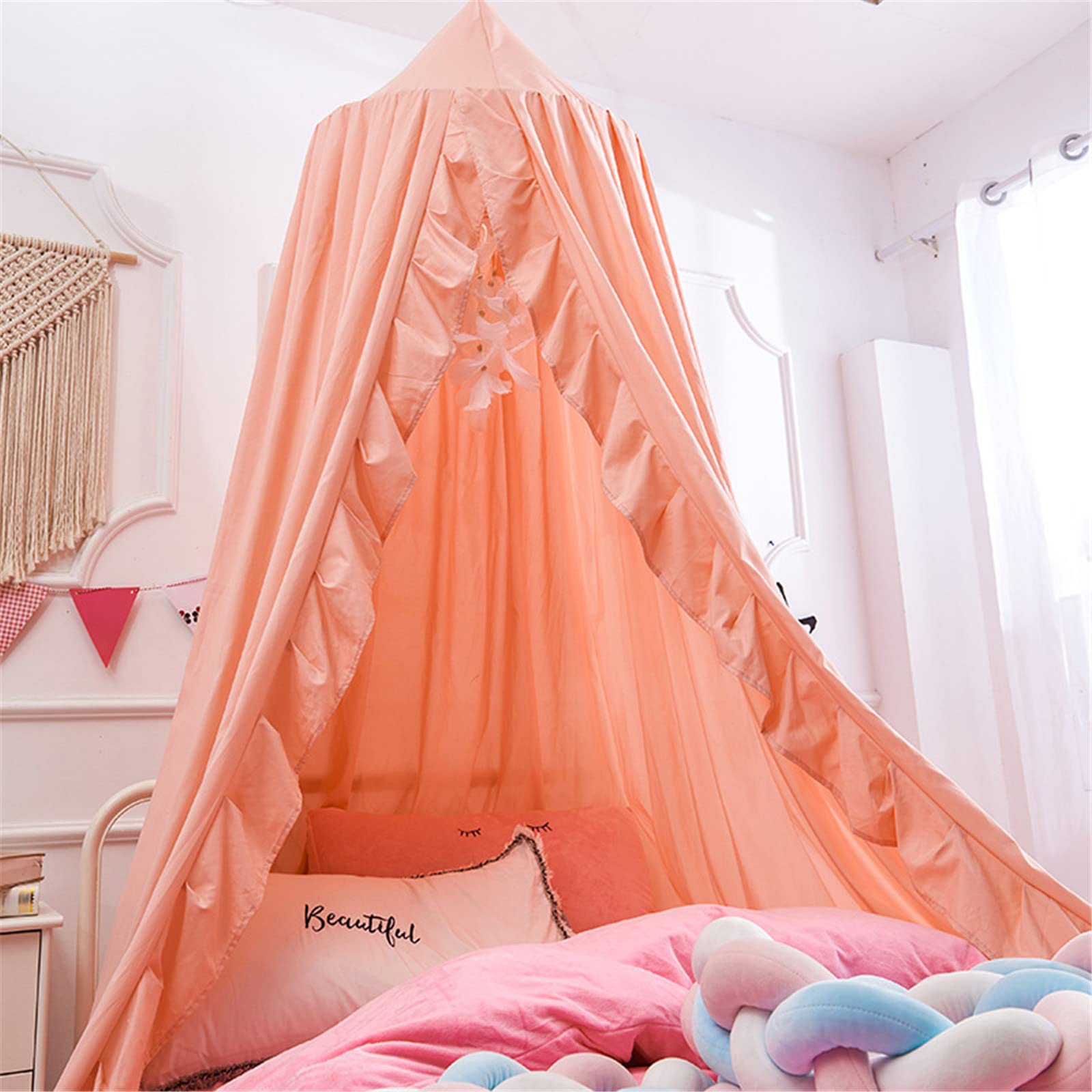 zelt vorhang kinderzimmer Betthimmel für Kinder, Baby Baldachin Hängen Moskitonetz Bett Kinder Prinzessin Spielen Zelte für und Schlafzimmer (Rosa Jade) Baby Antifog Miiepls Schreibtisch Organizer, Schreibtisch Colour:ARMY