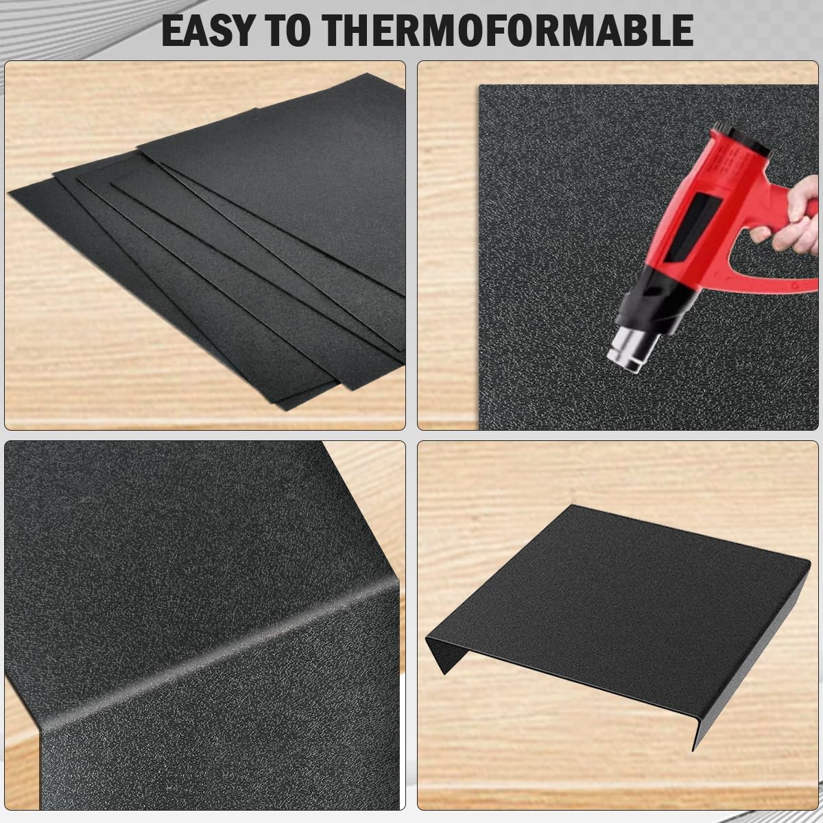 Black ABS Plastic Sheets - DIY Projects & Crafts -7