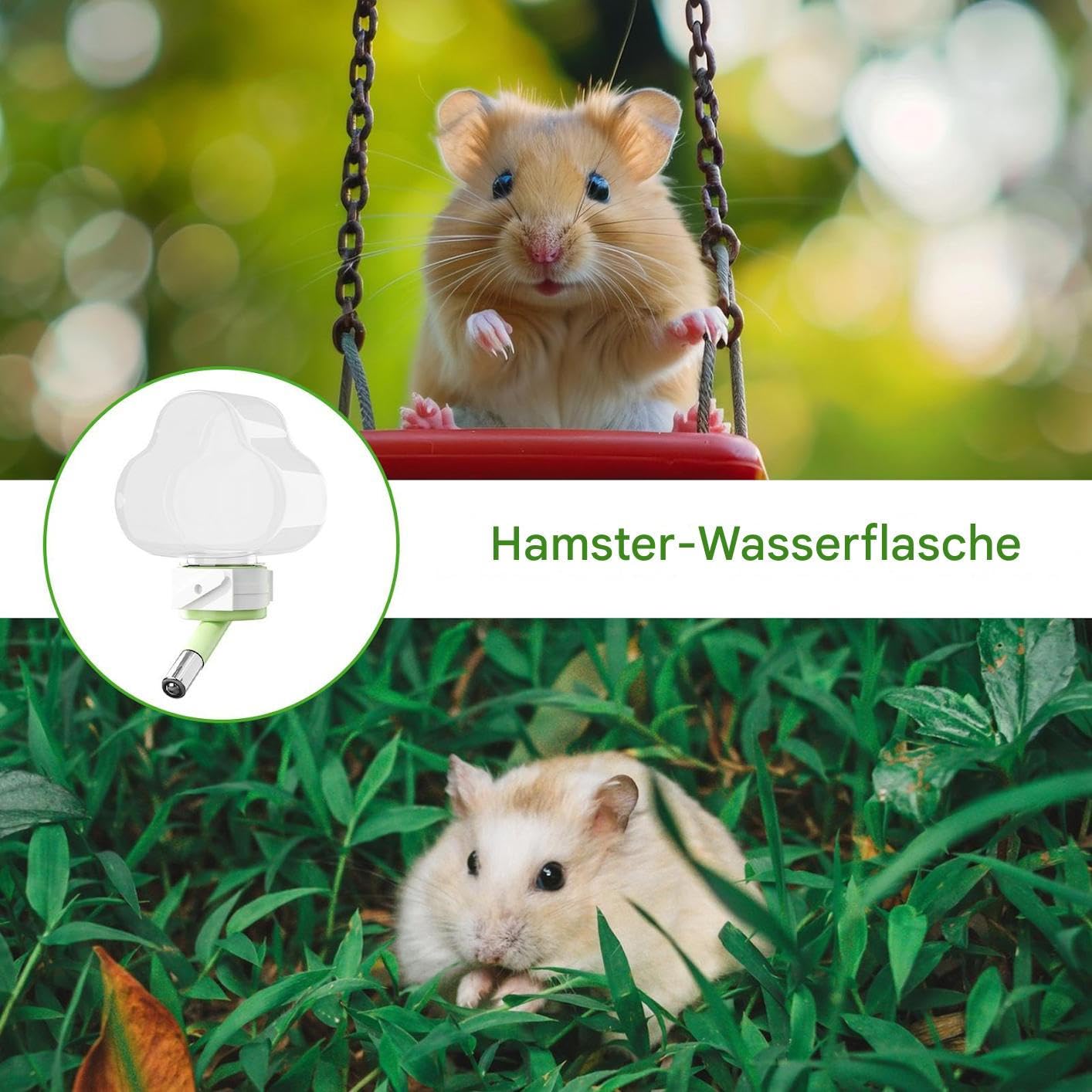 Wasserflasche Für Hamster Kleintiertränke in Wolkenform | Automatische Kaninchen Wasserflasche für Vögel, Vogelkäfige, Transportboxen, Eichhörnchen, Meerschweinchen, Chinchillas,