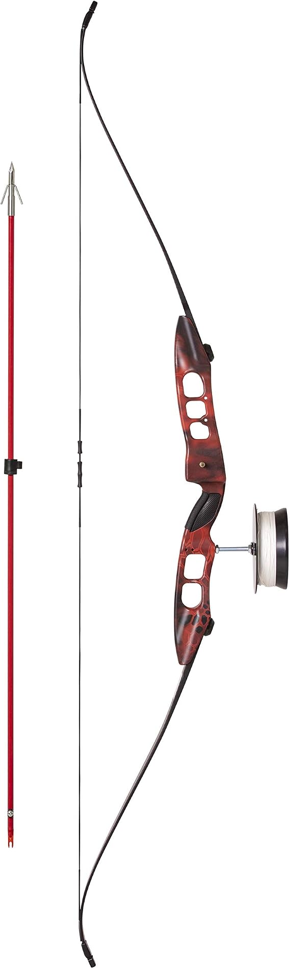 Cajun Bowfishing Fish Stick RTF Kit Bow, Ready-to-Fish Package, 56 Long, Draw Weight Peak of 45lbs, Extreme Durability, Maximum Performance
