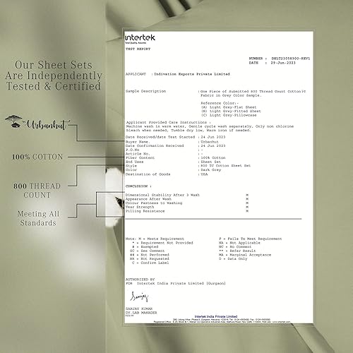 Miniatura 7 de URBANHUT Juego de sábanas de 800 hilos de algodón egipcio de damasco a rayas tamaño Queen (4 unidades), ultrasuaves y lisas, tejido satinado, tamaño