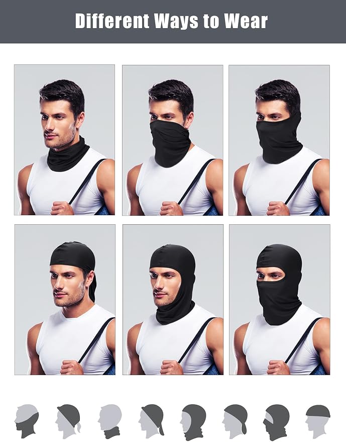 Balaclava para hombre con protección UV y cubierta facial miniatura 4