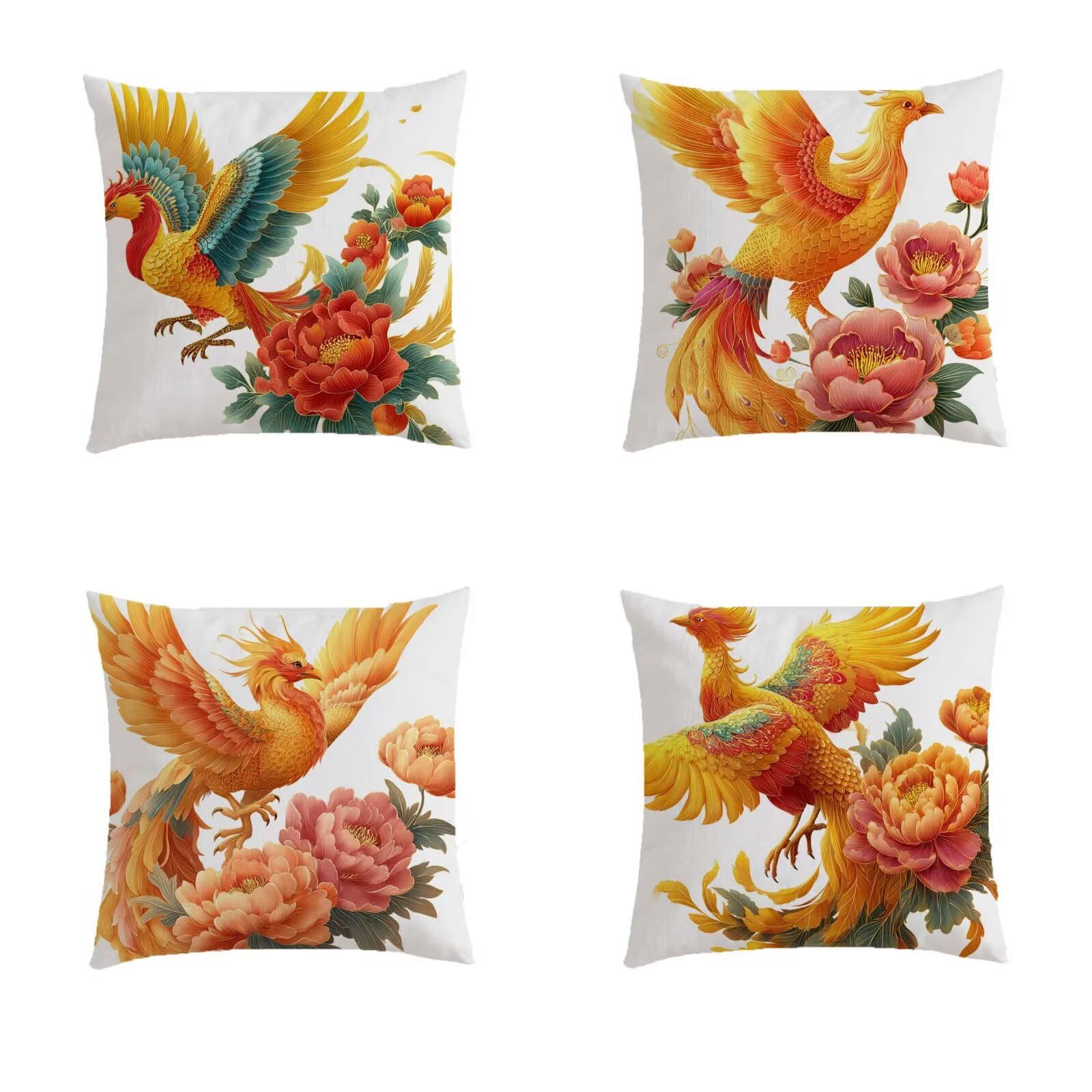 Taie oreiller 80x80cm avec fermeture éclair invisible pour grand coussin