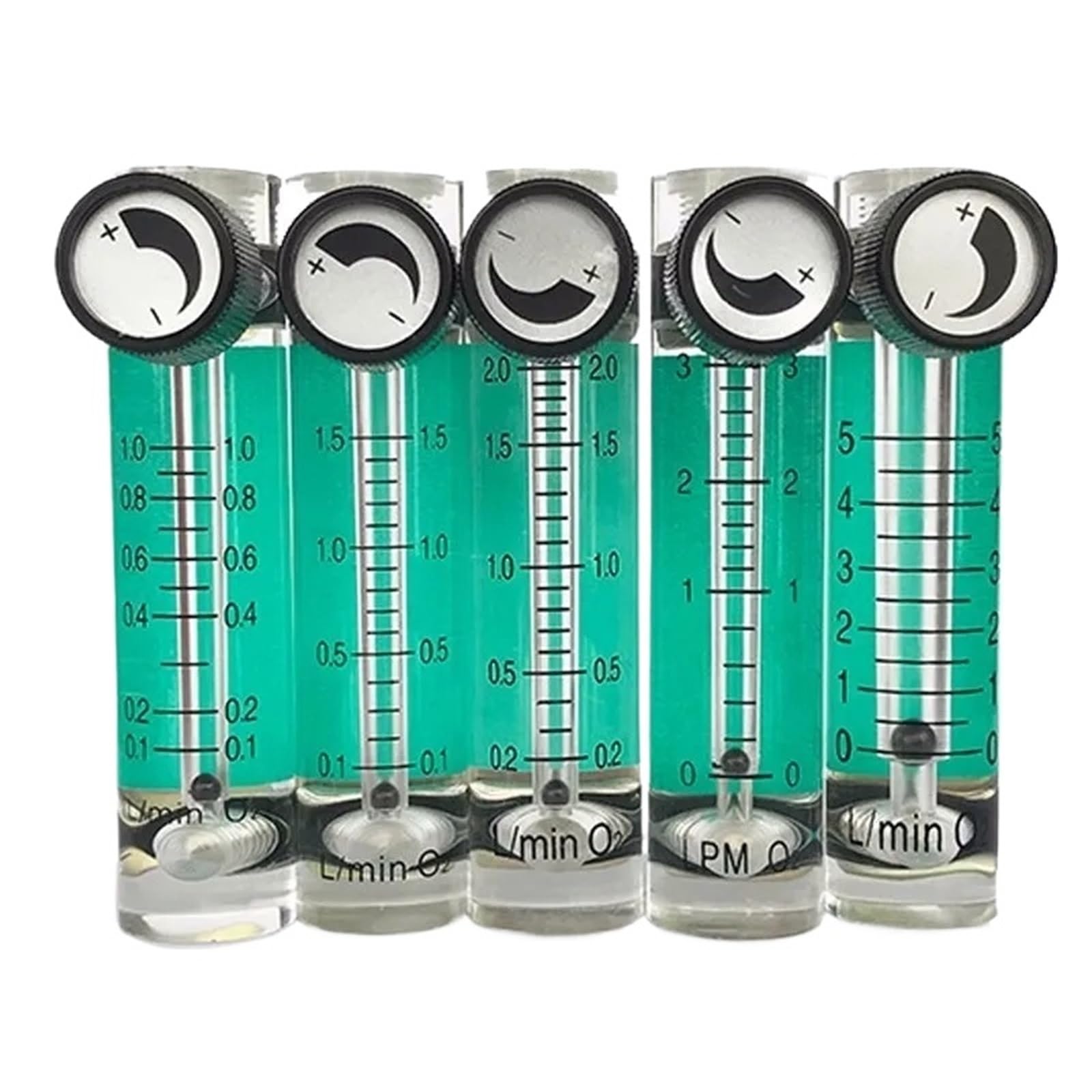 Medidor de Flujo de Aire Regulador de Gas， Medidor de Flujo de Gas de oxígeno y Aire Medidor de Flujo Indicador de Flujo de Contador(110l per Min 116mm)