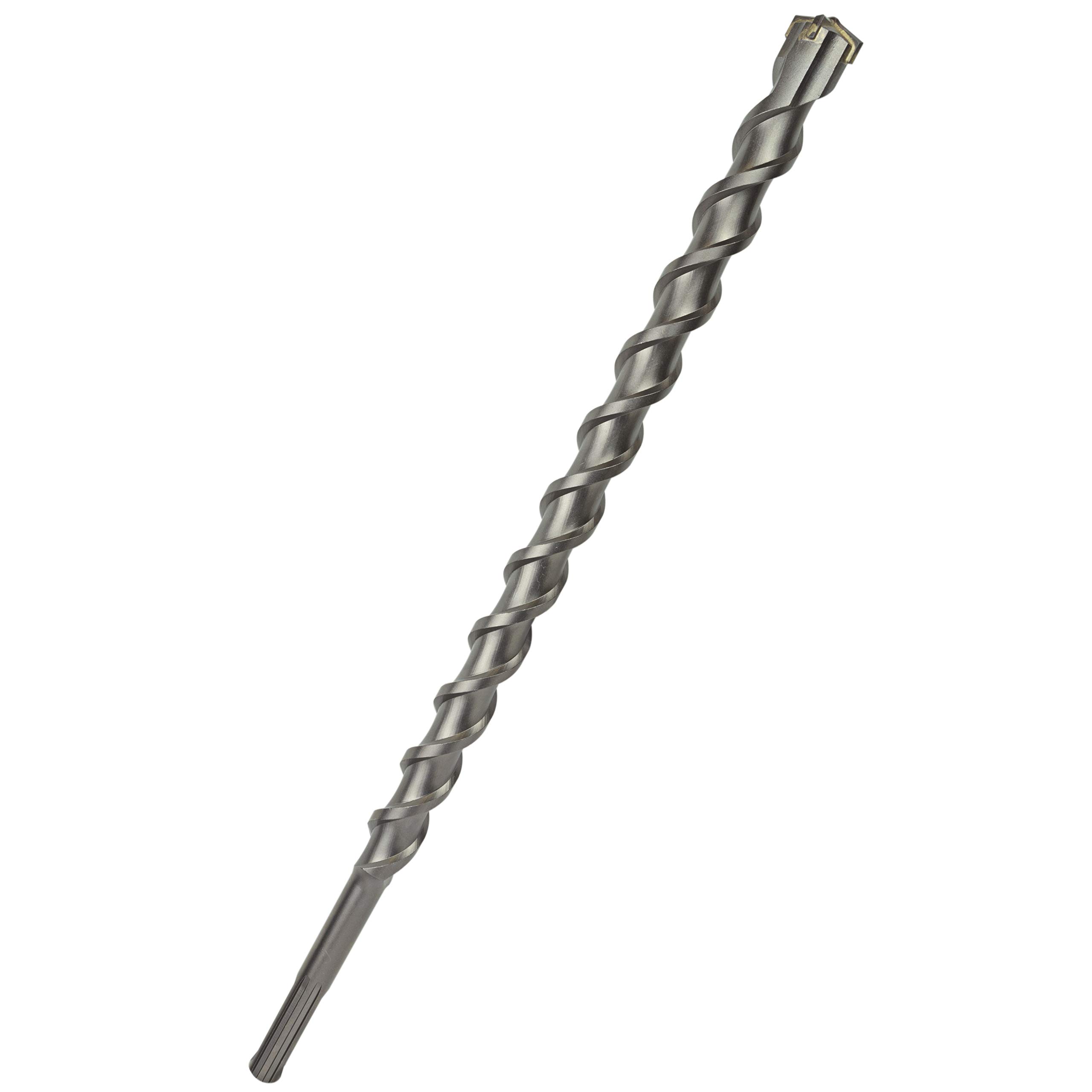 Sabre Tool 1-1/4 Inch x 22 Inch SDS MAX Rotary Hammer Drill Bit, U-Flute, Carbide Tipped for Brick, Stone, and Concrete (1-1/4" x 17" x 22")