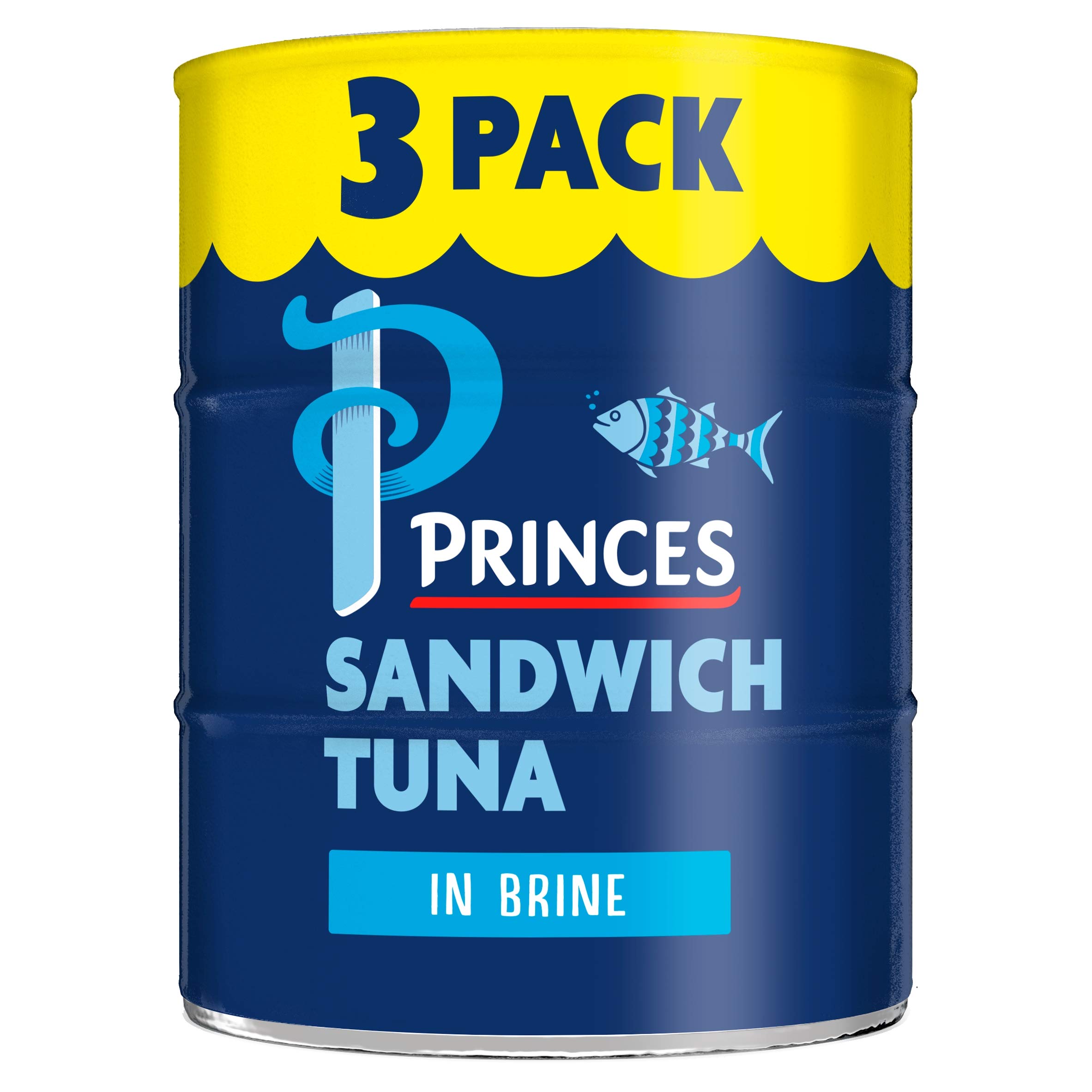 Princes Sandwich Tuna Brine, 3x140g