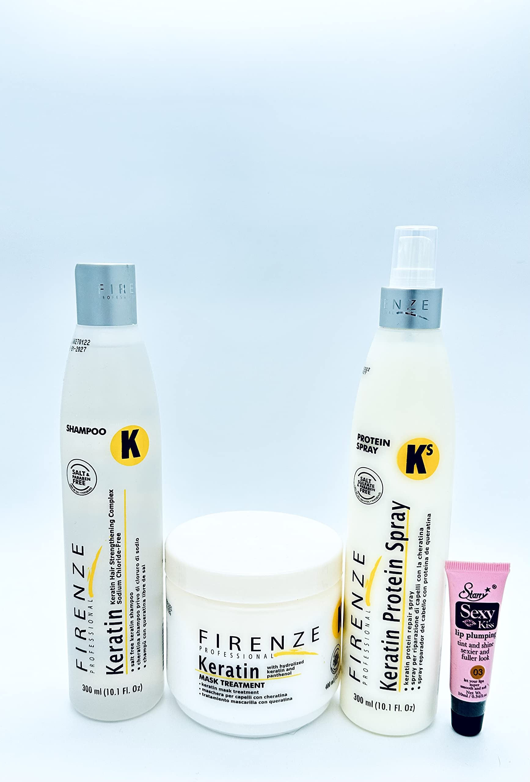 Amazon.com: Firenze Professional Keratin Shampoo 10.1fl oz, Mask