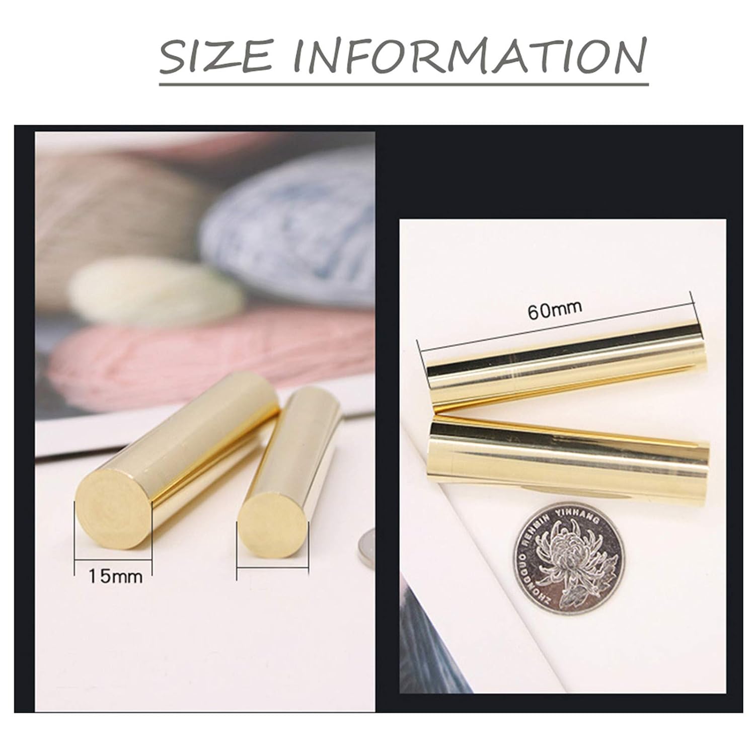 CRASPIRE Mini 15mm Wax Seal Stamp 2 Sides Pattern Butterfly Dragonfly Brass Stamp Vintage Mini Wax for Wedding Invitations Envelopes Halloween Christmas Thanksgiving Gift Packing
