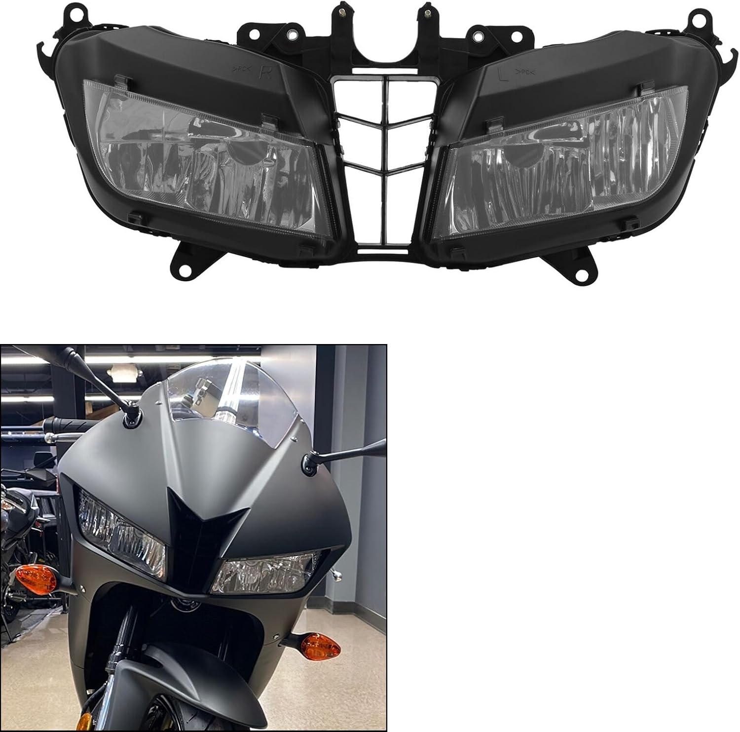 TCMT Front Headlight HeadLamp & Fairing Stay Bracket Fit For Honda CBR600RR 2013-2025 33102-MJC-A01