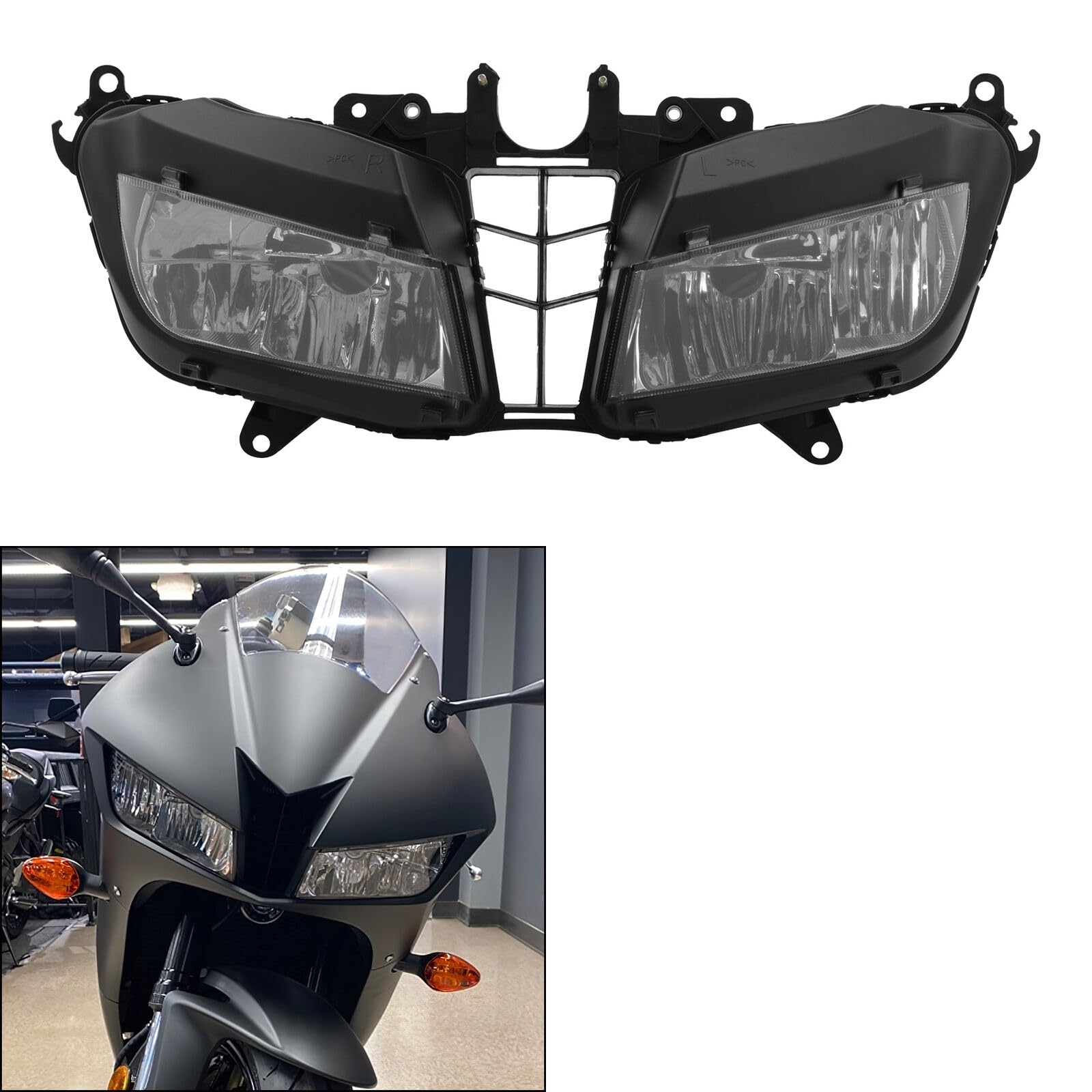 TCMT Front Headlight HeadLamp & Fairing Stay Bracket Fit For Honda CBR600RR 2013-2024