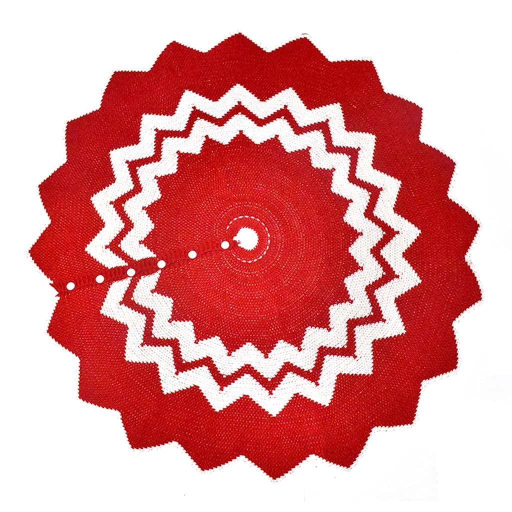 Falda de árbol de Navidad de 48 pulgadas, collar de árbol para decoraciones de Navidad, suministros de decoración de invierno y Año Nuevo