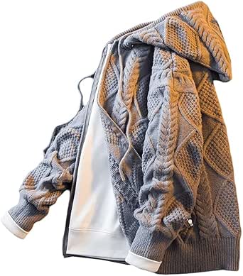 CTU Heren Hoodies Zip Up Lange Mouwen Fleece Jas met Capuchon voor Mannen S- 3XL, marineblauw, XXL