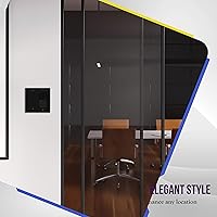 Vista 6 de ENERLITES Combination Decorator - Placa de pared basculante y salida en blanco, tamaño estándar, cubierta de interruptor de luz de 2 cuadras, 4.50 x