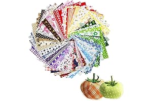 60 Pieces 4" x 4" Assorted Craft Fabric Bundle Squares