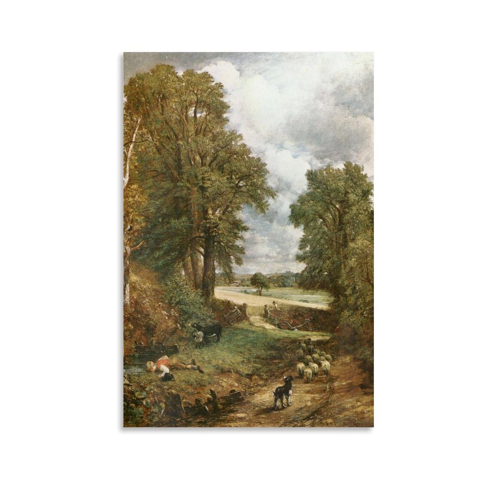 Xuxuecc Unframe John Constable Wall Art Prints Paintings Poster The Cornfield Artworks Canvas Room Aesthetic Wall Art Prints Home Modern Decor 16X24inch(40X60cm)