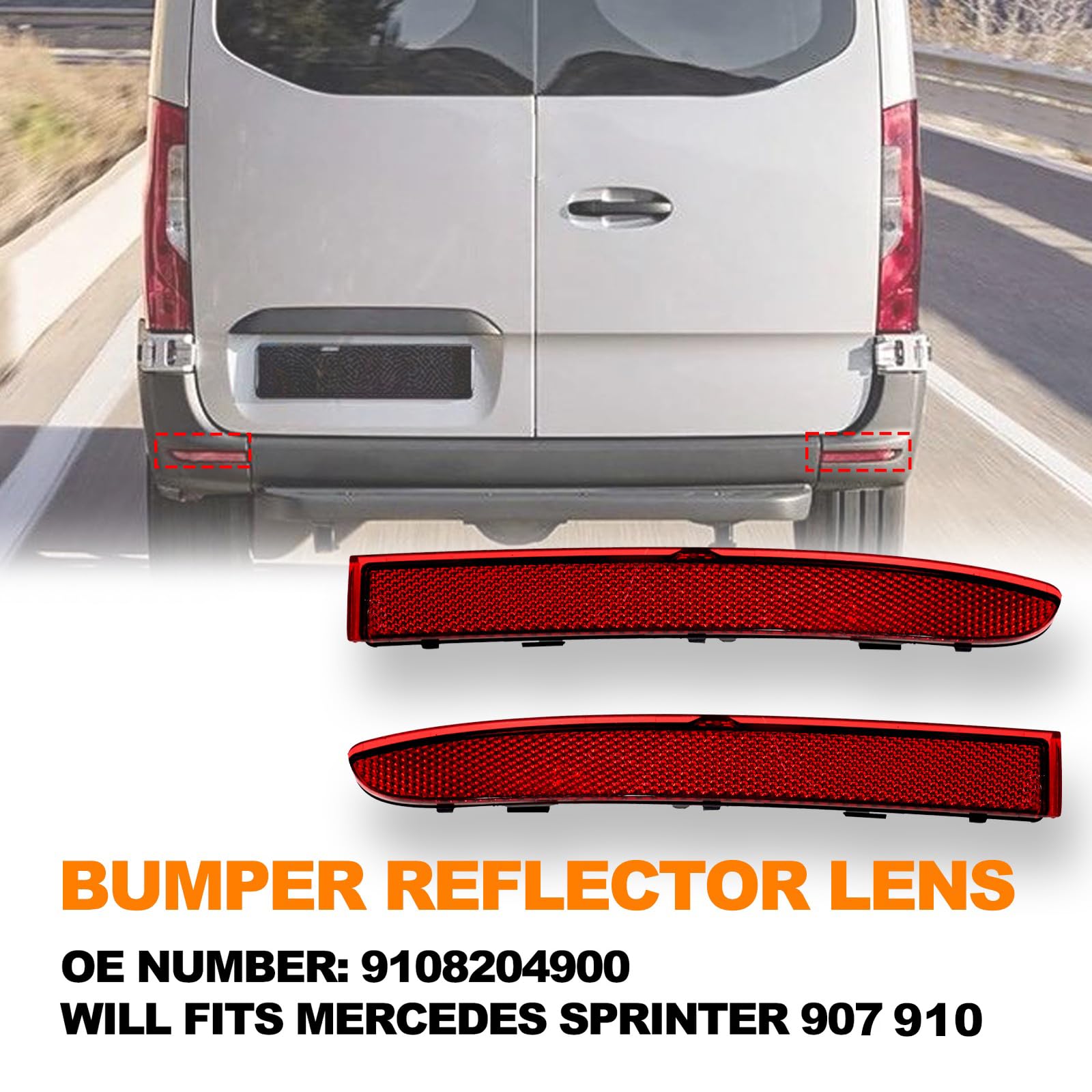 Mercedes Benz Sprinter W907 W910 Full Body Kit Diffuser Rear Bumper Diffuser Bumper Not Included