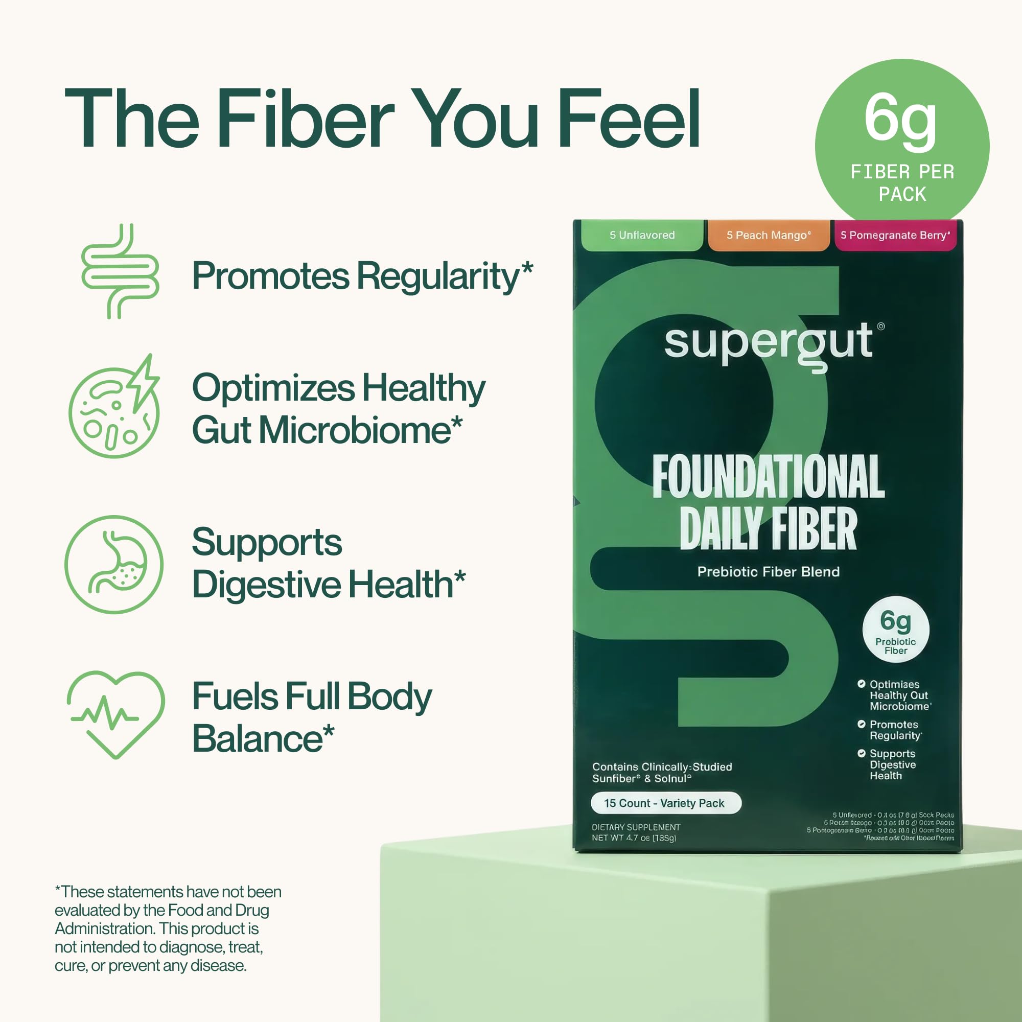 Supergut Foundational Daily Fiber, Variety Pack, 15 Stick Packs — Amazon image 2