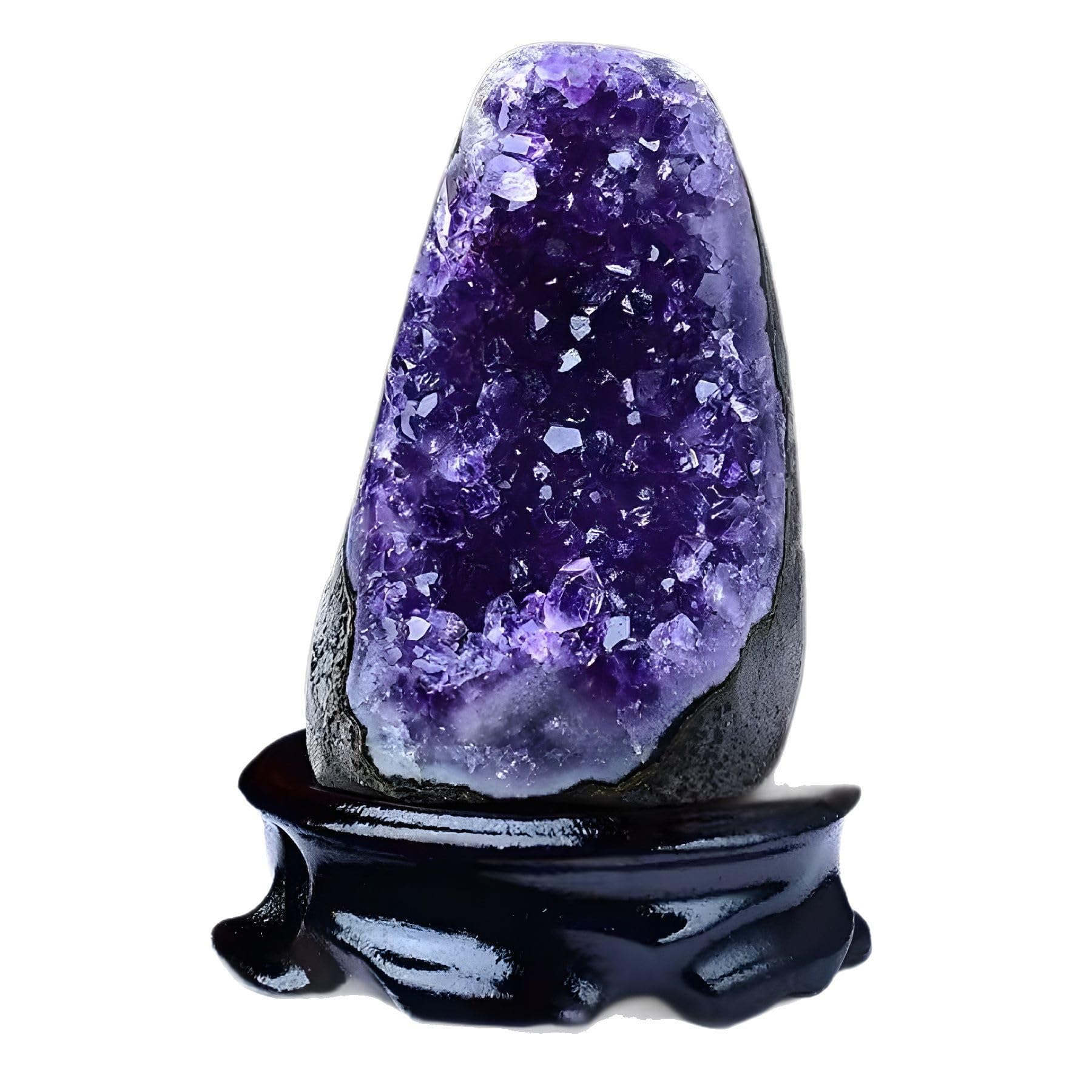 Iuyixwfp 500G Natural Raw Amethyst Geode, Purple Crystal Quartz Cluster, Energy Healing Thunder Egg Decoration, Multiple Sizes,