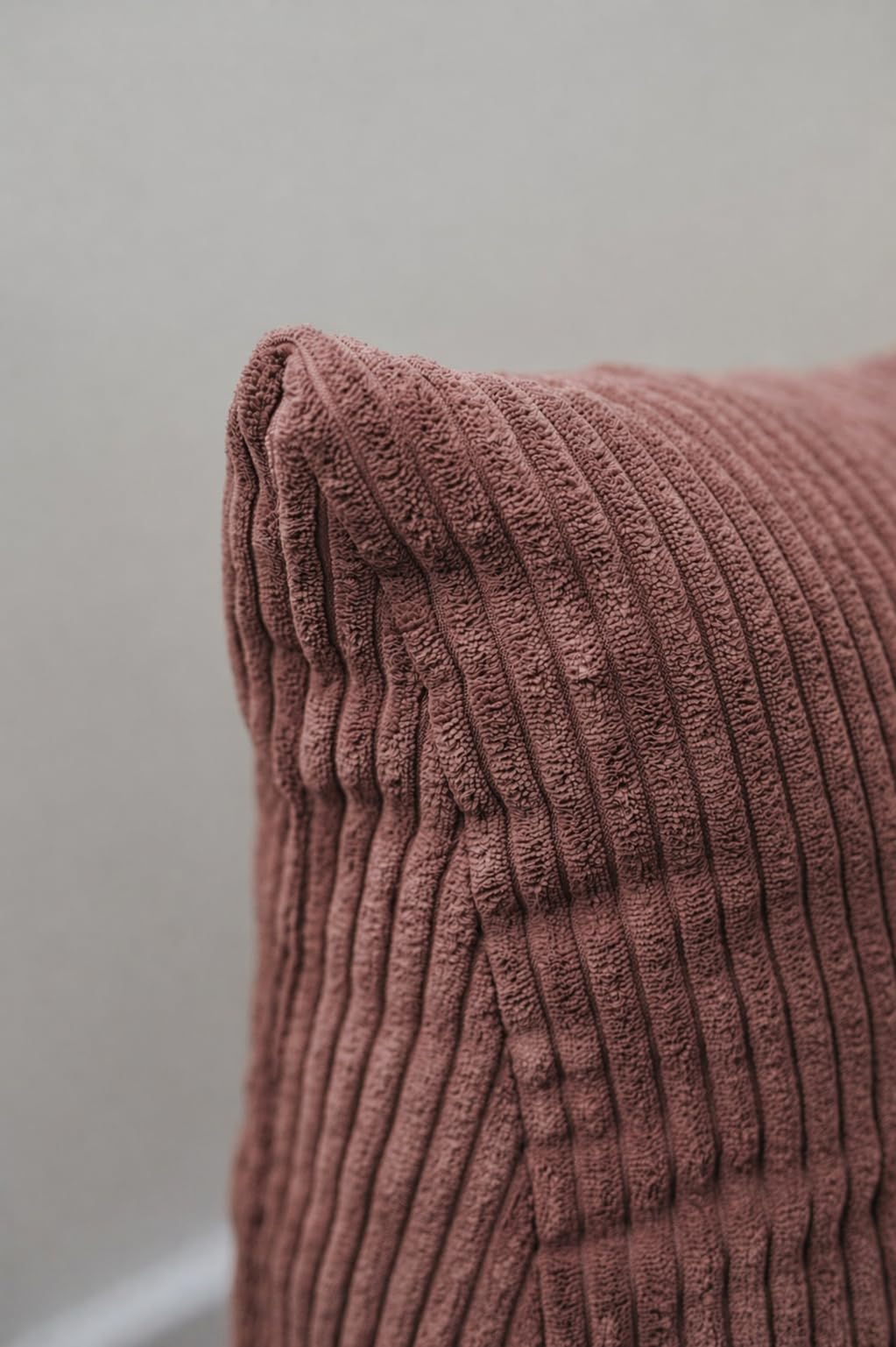 chilly pilley® Stützkissen Cord Rückenkissen Lesekissen Bettkissen Wandkissen Keilkissen Bettstützkissen viele Farben, 140x50x20 (Dunkelrosa)