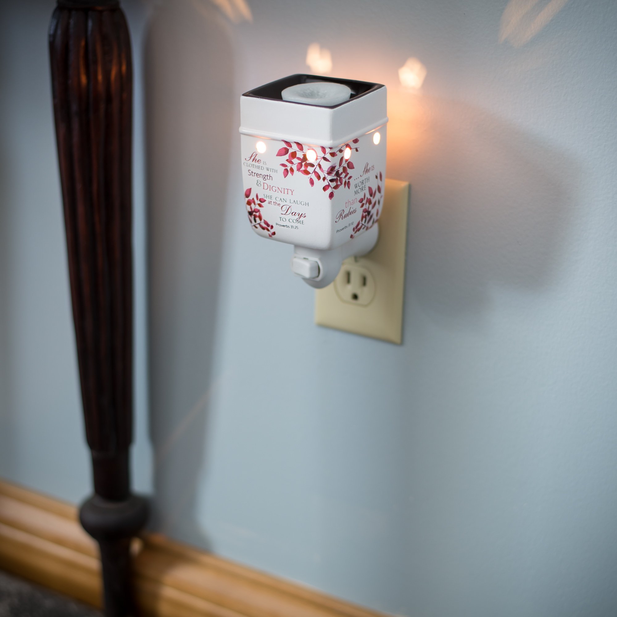 'She Is More Precious Than Rubies' Plug-In Wax Warmer – Proverbs 31 Woman Inspirational Warmer - View #14