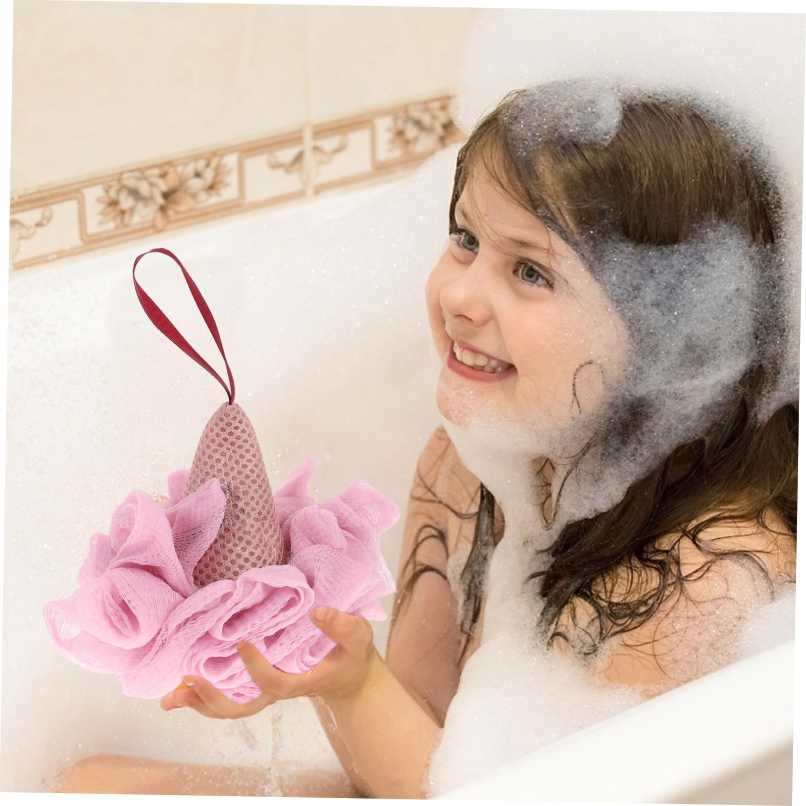 Healeved 9pezzi Adorable Shower Bath Spugne Esfolianti Per Doccia Pratiche e Colorate Per La Pulizia Della Colori Random