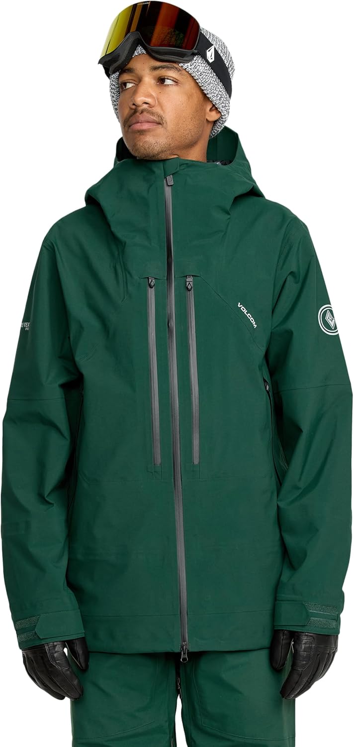 Volcom Men's Guide Gore-tex 3l Shell Jacket – 30k Waterproof, Recco® Rescue Tech, Zip Tech®