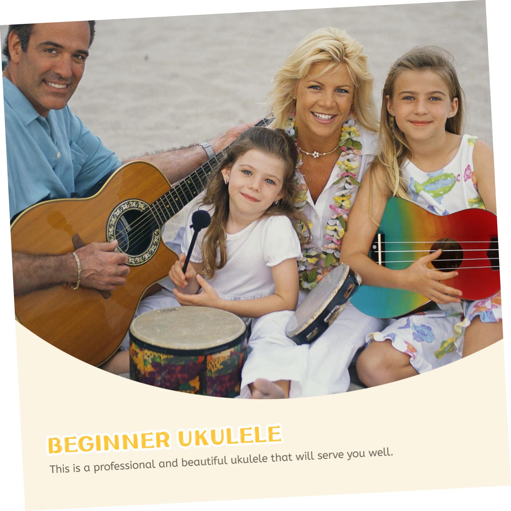 Regenbogen Ukulele für Kinder Anfänger mit Tasche