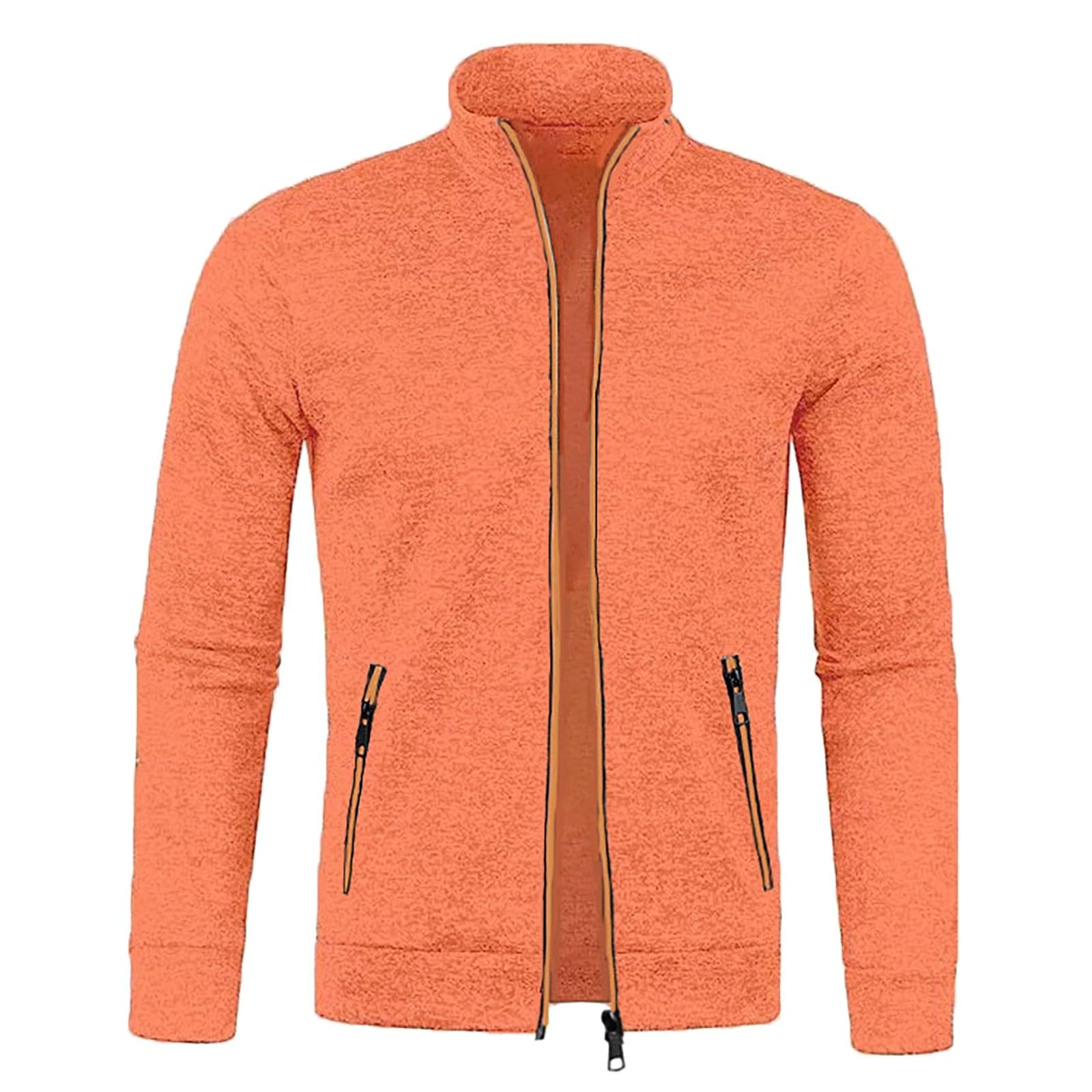Sudadera para hombre sin capucha con cremallera, cuello alto, chaqueta de entretiempo, chaqueta ligera softshell para correr, chaqueta deportiva, chaqueta clásica de entrenamiento