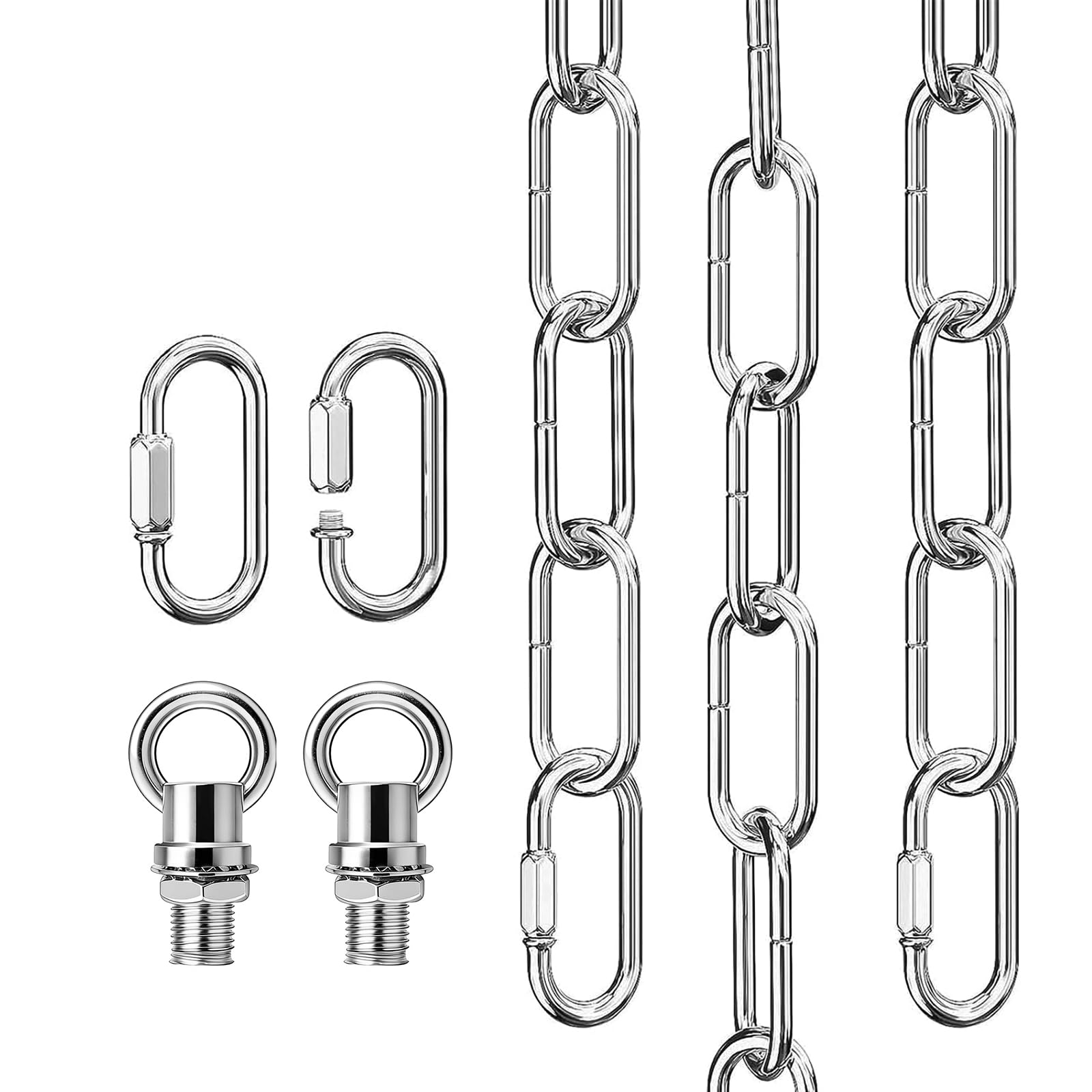 garini 10 Feet Industrial Black Light Fixture Chain, Adjustable Metal Pendant Chandelier Chain Extension with Detachable Link, Maximum Load is 66 Pounds — Amazon image 21