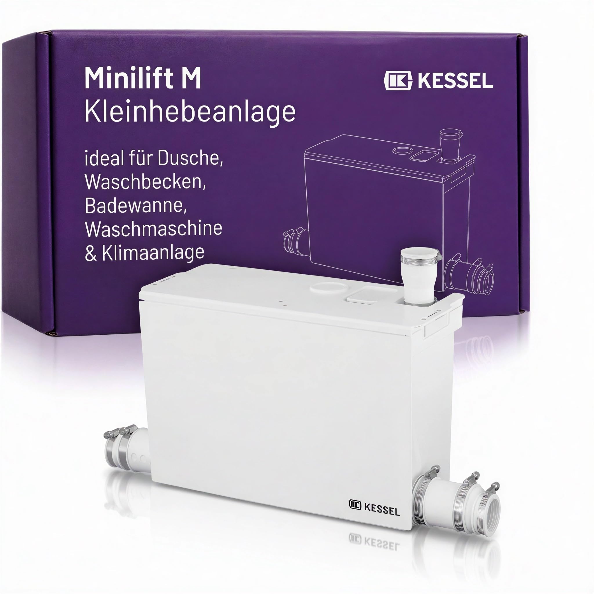 KESSEL Minilift M 28565 Schmutzwasserhebeanlage für fäkalienfreies Abwasser