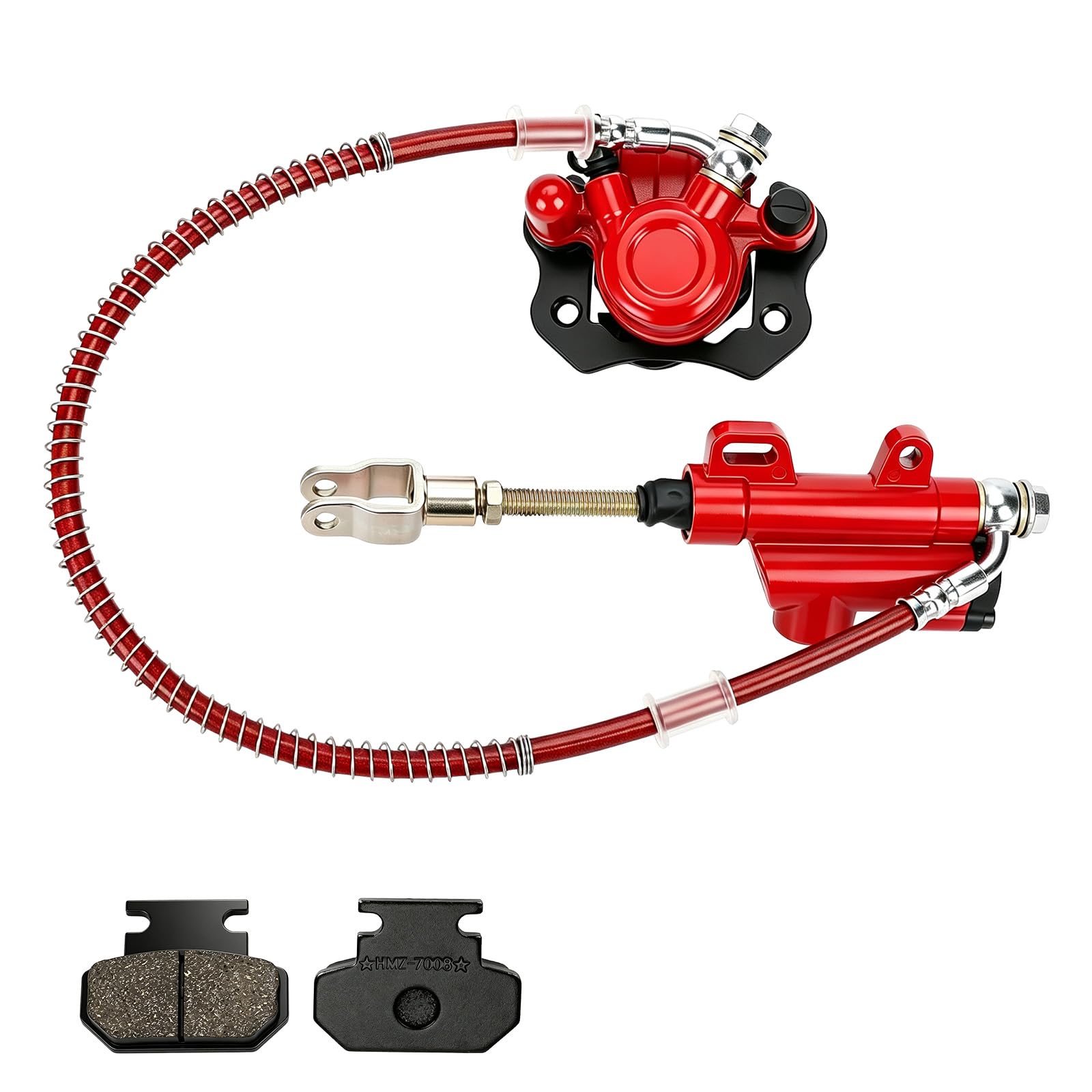 HIAORS Rear Hydraulic Foot Brake Kit for 110cc 125cc Taotao Chinese ATV