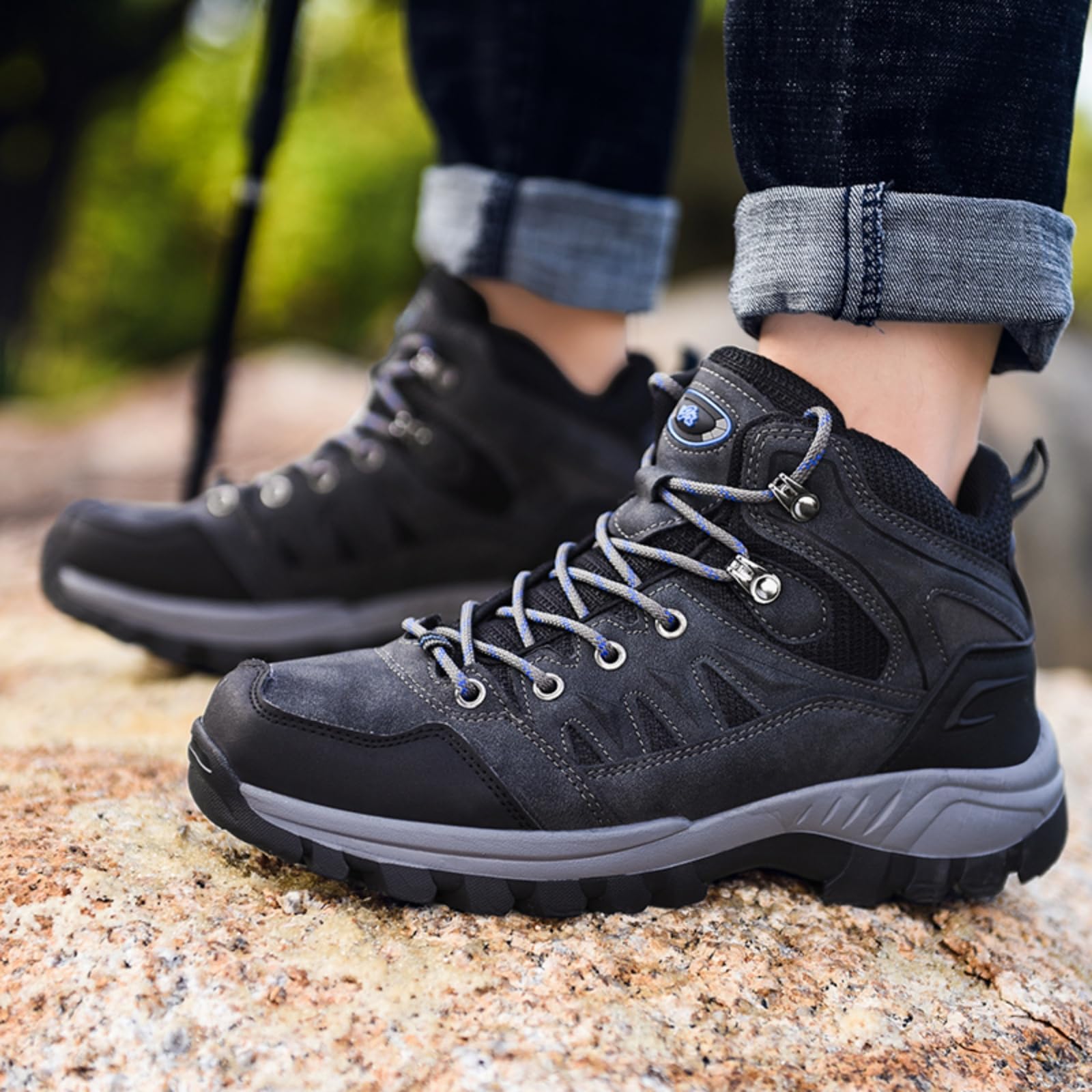 Stivali Trekking Uomo Scarpe Escursionismo Impermeabili Calde