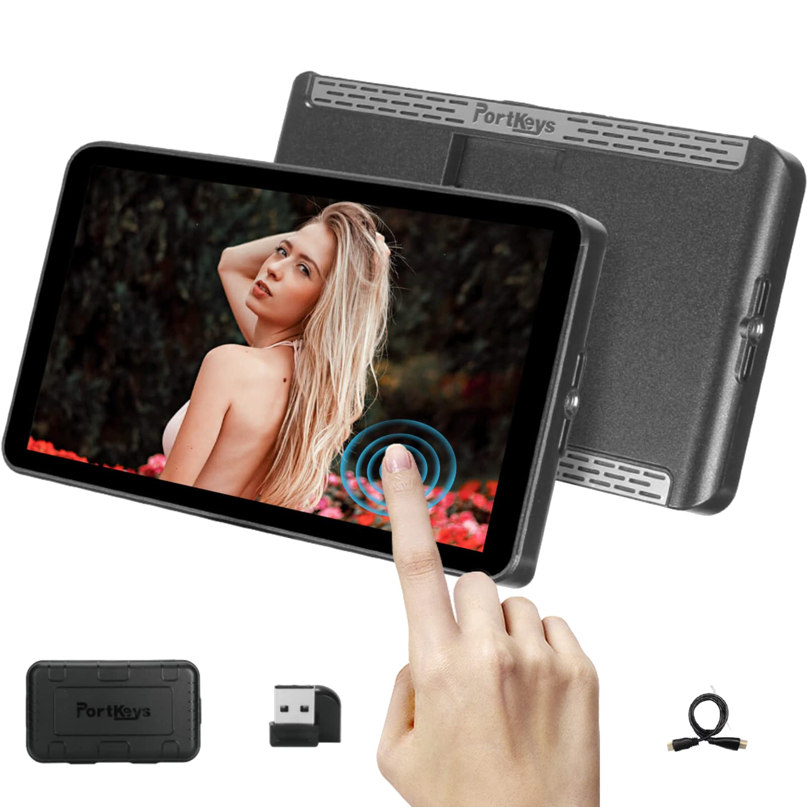 PortKeys LH7P Camera Monitor Wireless Control Camera Monitor 7 Inch High Brightness 4K 3D LUT Output 1920X1080 1000nit 1080P60 HDMI Output for Sony BMPCC 4K (Zoom) BMPCC 6KBMPCC 6K Pro