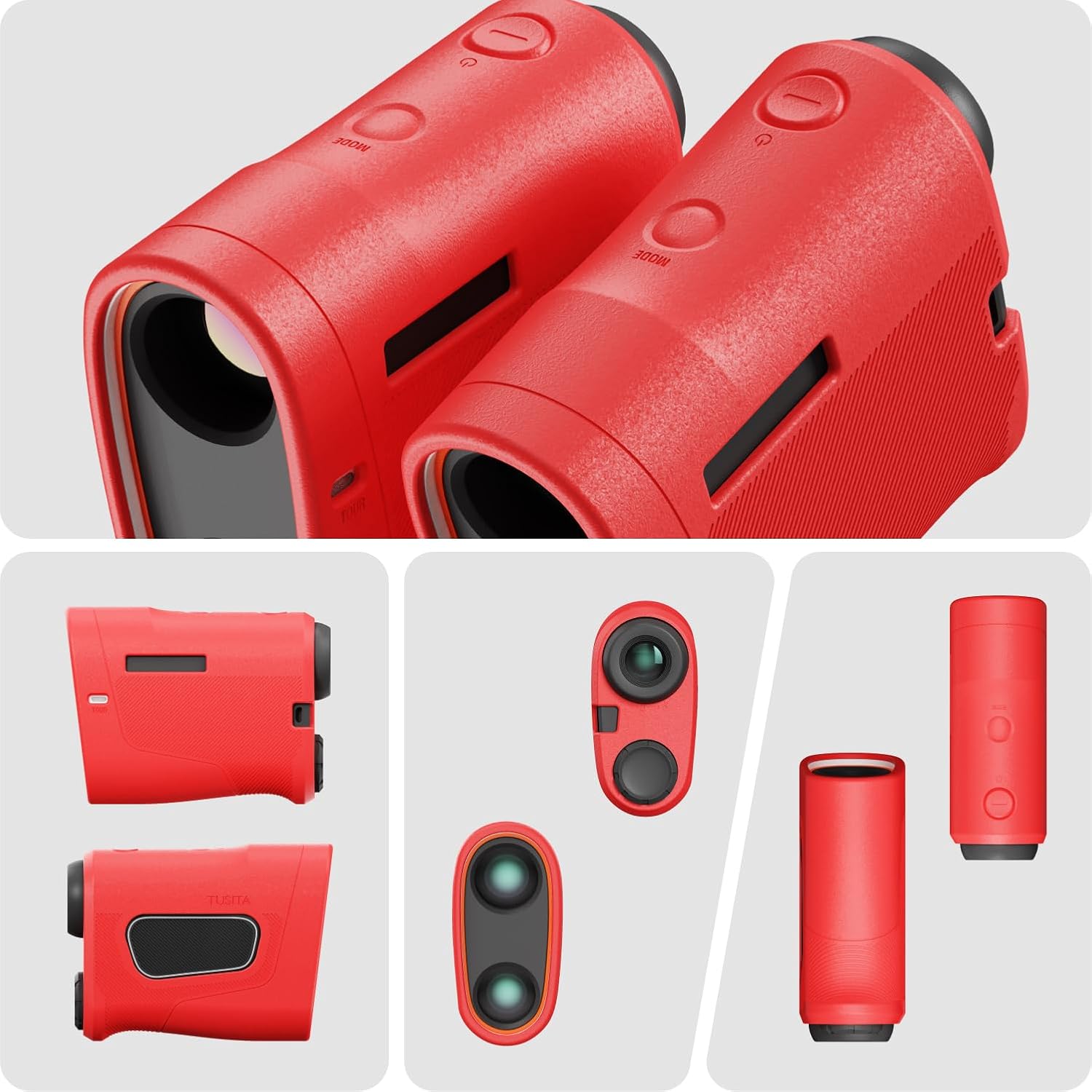 TUSITA Silicone Case Compatible with Garmin Approach Z30 Laser Golf Rangefinder - Red