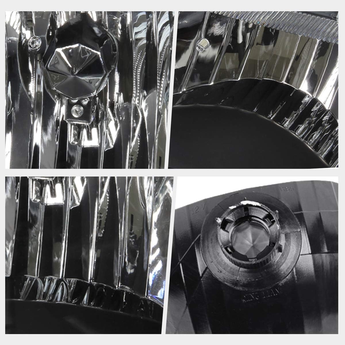PM PERFORMOTOR PMHL-FRAN-9397-OH-B Black Housing Headlights Replacement Compatible with 93-97 Ranger