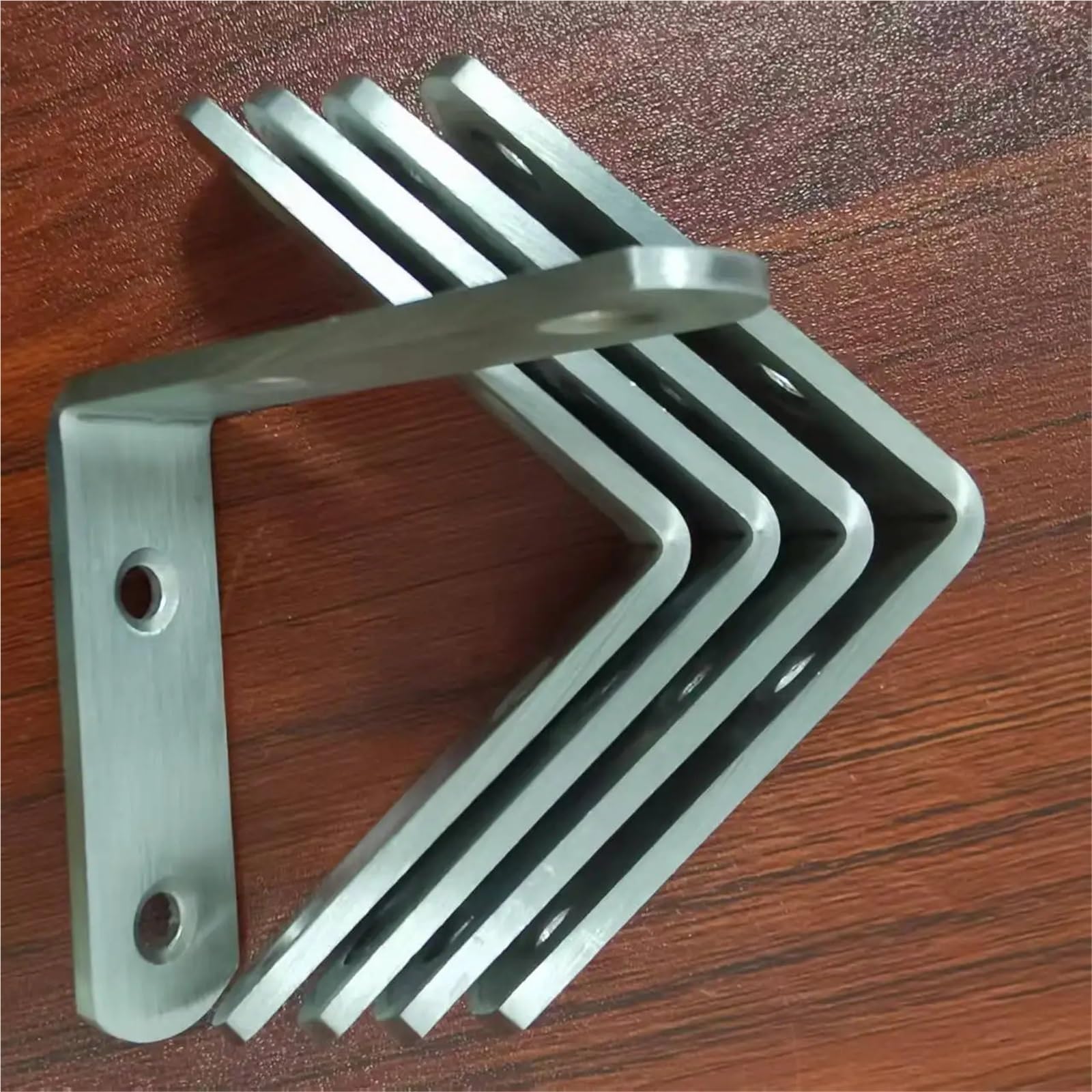 Staffe Angolari A Forma Di L Con Viti Connettori Ad Angolo Retto Da 90 Gradi for Scaffali Mobili In Legno Resistente Addensato 63x63x19mm