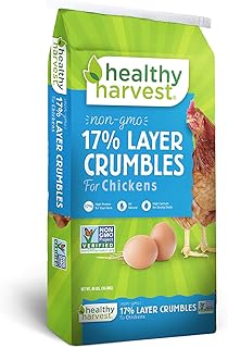 Healthy Harvest 1 Piece 17-Percent Layer Crumbles For Poultry, 40 Lb