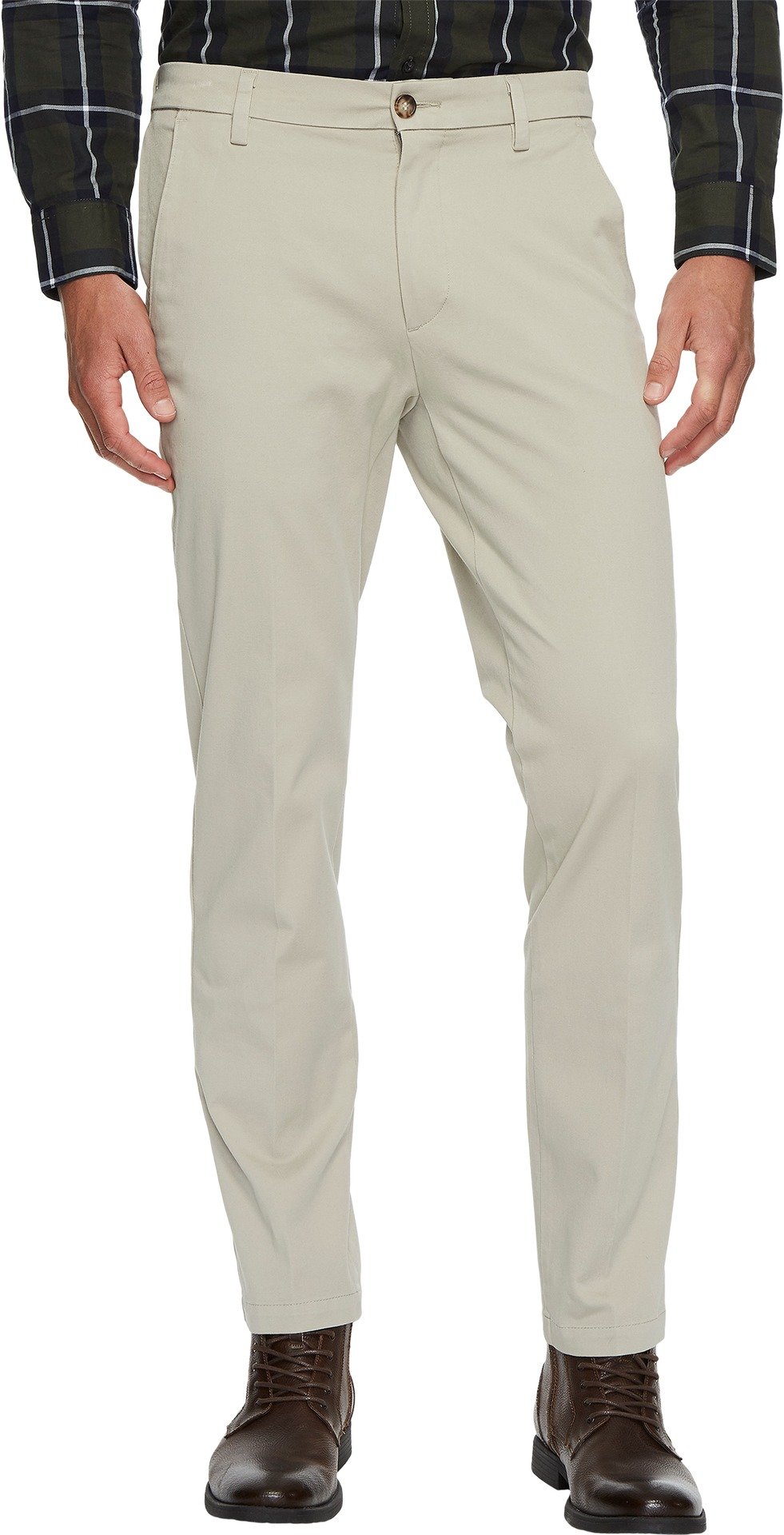 Dockers Men's Safari Beige Slim Tapered Fit Workday Khaki Smart 360 Flex Pants Casual, 36W X 29L