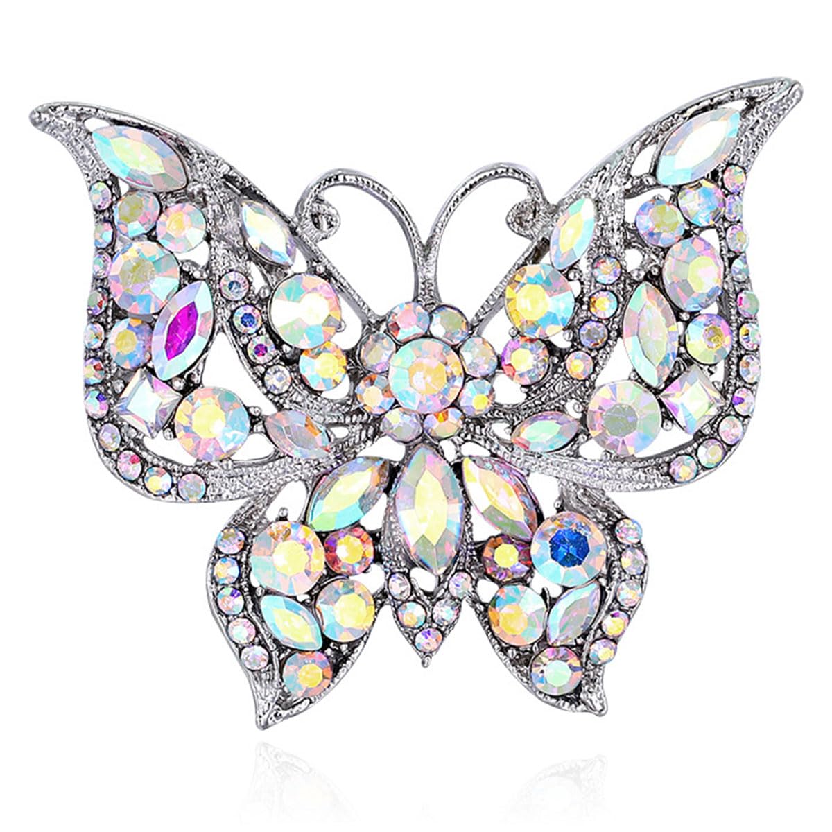 FAIRYGATE Anti Exposure Fixed Brooches Women Unisex Vintage Rhinestone Office Party Brooch Pins Lapel Pin Dress Suit Accessories Boutonniere — view 8