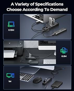 Amazon | ORICO USBハブ 7ポート USB3.0 ハブ 50CM ケーブル付き