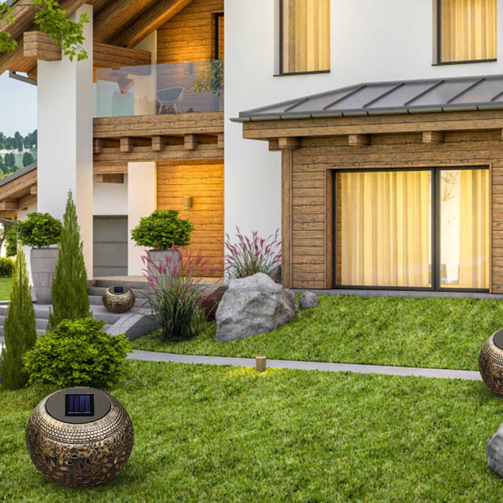 Lot De 2 Lampes Solaires De 8 Cm Pour Lanternes Extérieures, 1,2 V