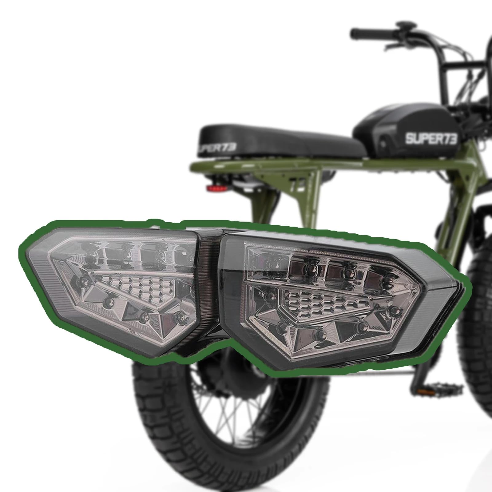 super73 テールランプ カスタムブラケット (新品) super73 テールランプ カスタムブラケット 73 ZX COMPLETE LIGHT