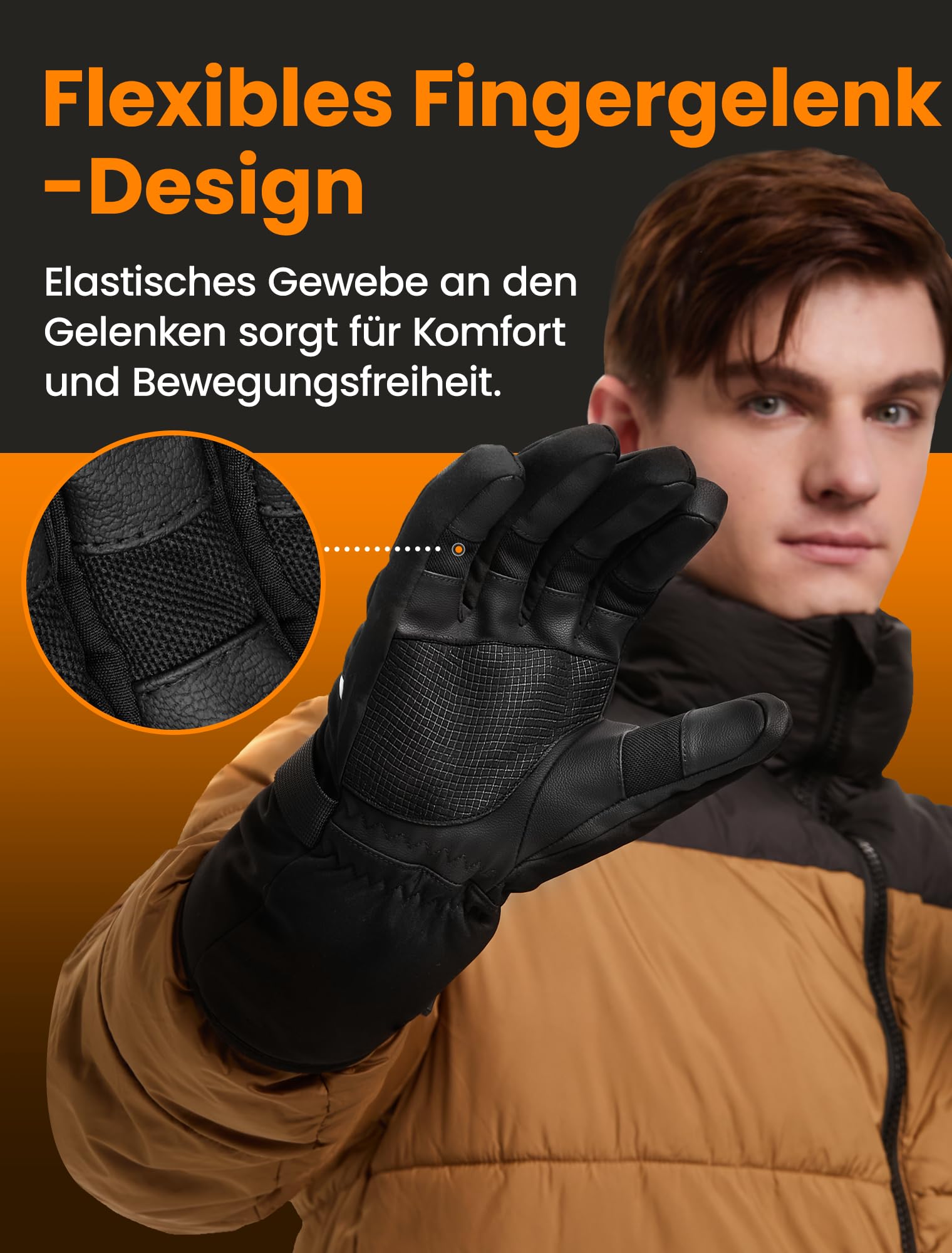 Beheizbare Handschuhe für Herren Damen
