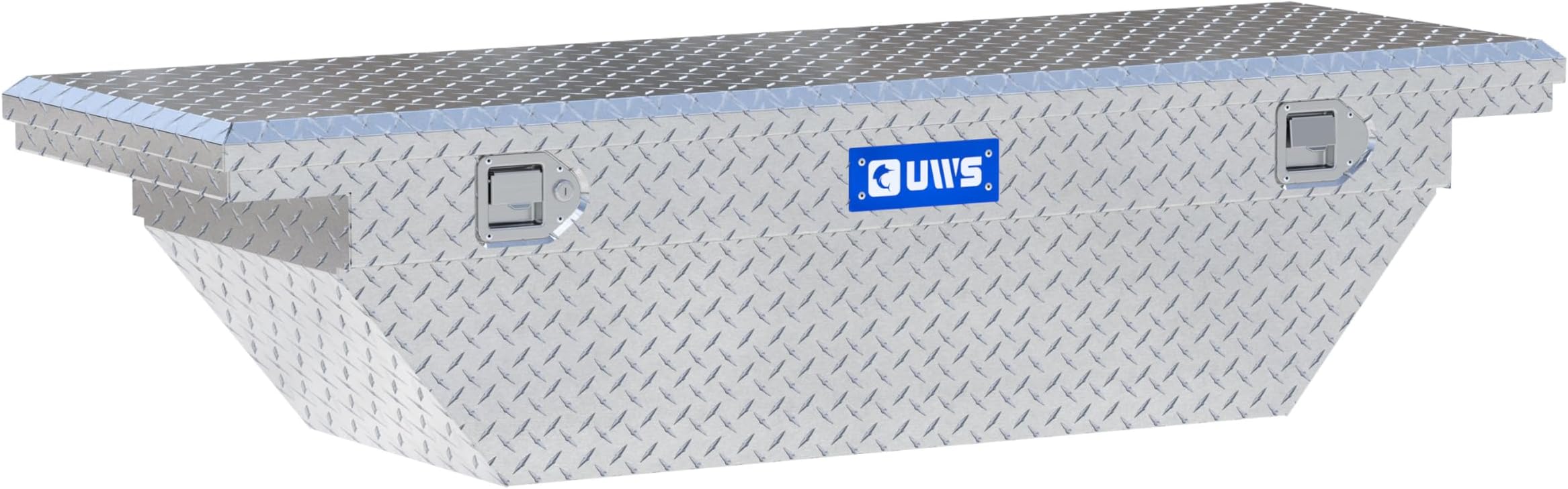 UWS EC10191 60-Inch Heavy-Wall Aluminum Angled Truck Tool Box with Low Profile, RigidCore Lid